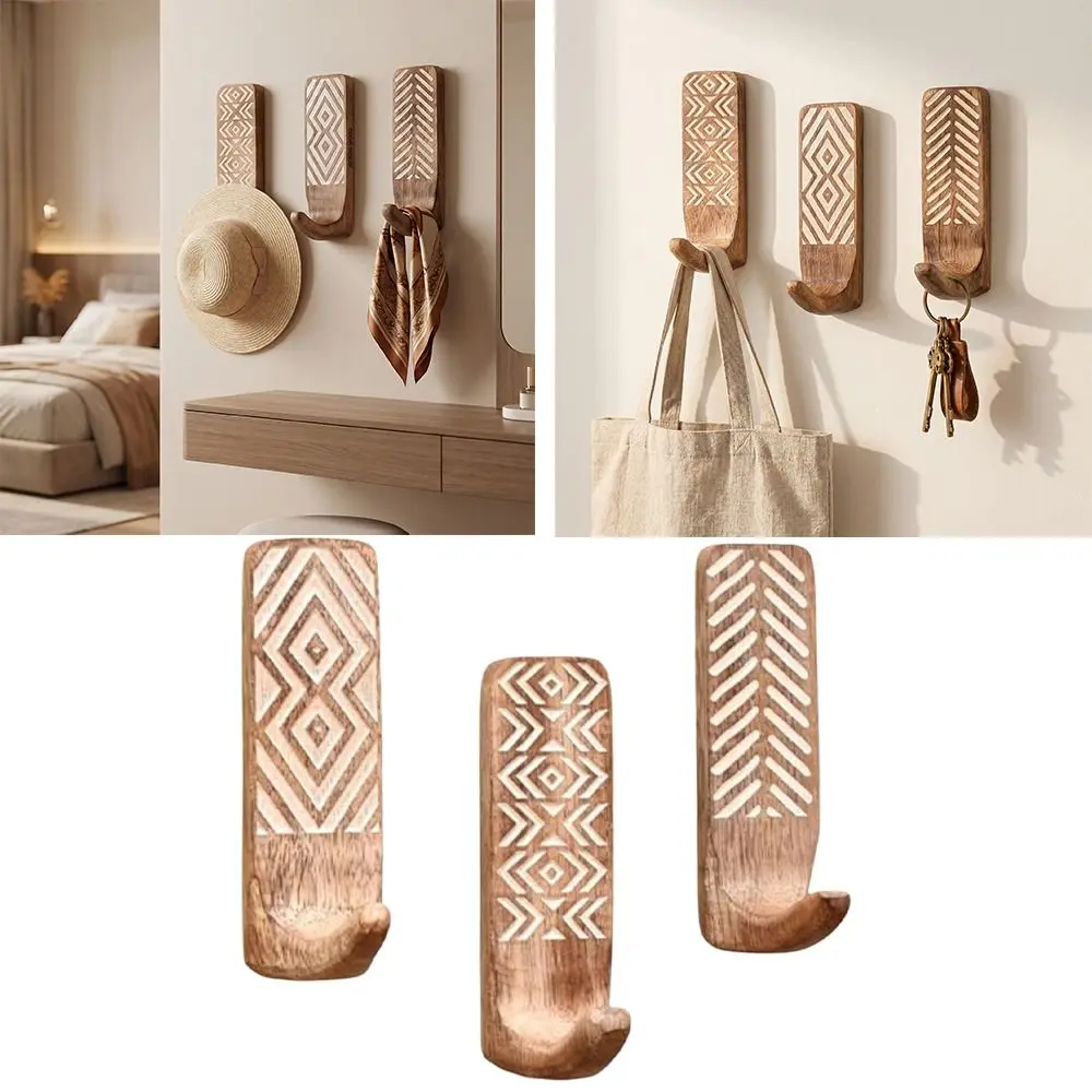 3pcs Space Saving Wooden Wall Hooks Wooden High Load-bearing Capacity Wall Hanging Hanger Easy To Install Sturdy Coat Rack
3pcs Space Saving Wooden Wall Hooks Wooden High Load-bearing Capacity Wall Hanging Hanger Easy To Install Sturdy Coat Rack