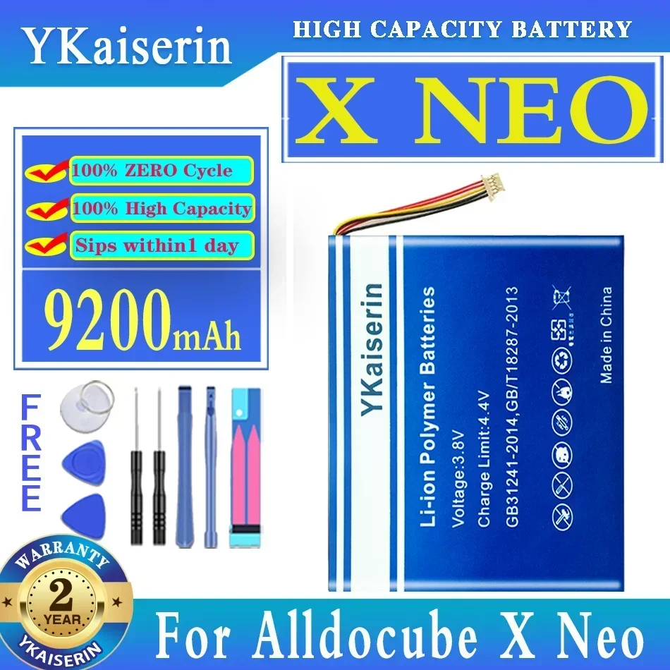 YKaiserin аккумулятор 9200 мАч для Alldocube Cube X Neo планшетный ПК сменный аккумулятор 7-проводной разъем
YKaiserin аккумулятор 9200 мАч для Alldocube Cube X Neo планшетный ПК сменный аккумулятор 7-проводной разъем