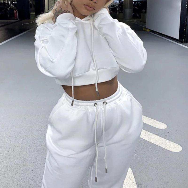 Autumn and Winter New 2023 Women's Two-piece Solid Color Hooded Long-sleeved Sweater Fleece Sports Fashion Trousers Casual Suit
Autumn and Winter New 2023 Women's Two-piece Solid Color Hooded Long-sleeved Sweater Fleece Sports Fashion Trousers Casual Suit