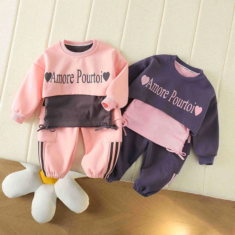 MILANCEL 2024 Autumn Kid's Clothing Set 1-6 Y Girls Sportswear Suit Letter Printed Brief Hoodie Camisole and Sweatpants 3PCS
MILANCEL 2024 Autumn Kid's Clothing Set 1-6 Y Girls Sportswear Suit Letter Printed Brief Hoodie Camisole and Sweatpants 3PCS
