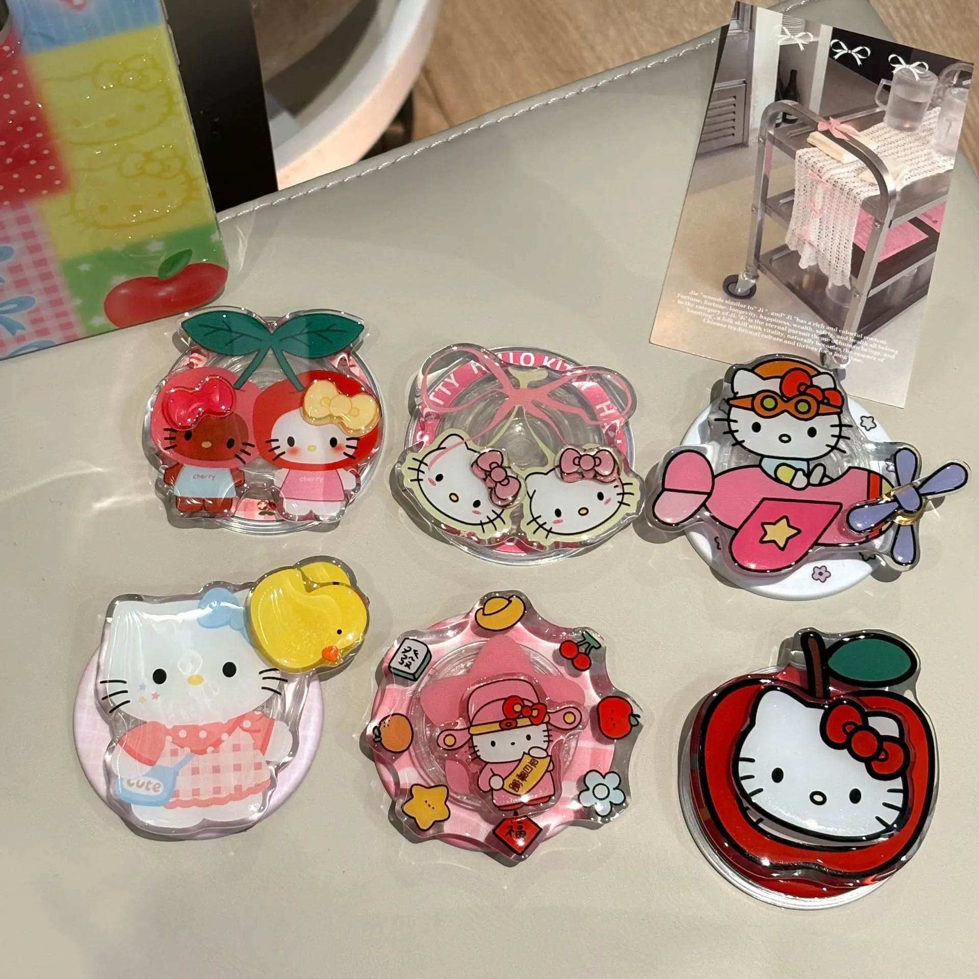 Cute Sanrio Hello Kitty Rotate Magnetic Mobile Phone Holder For Magsafe Phone Griptok Grip Tok Stand Girl Gifts Stands
Cute Sanrio Hello Kitty Rotate Magnetic Mobile Phone Holder For Magsafe Phone Griptok Grip Tok Stand Girl Gifts Stands