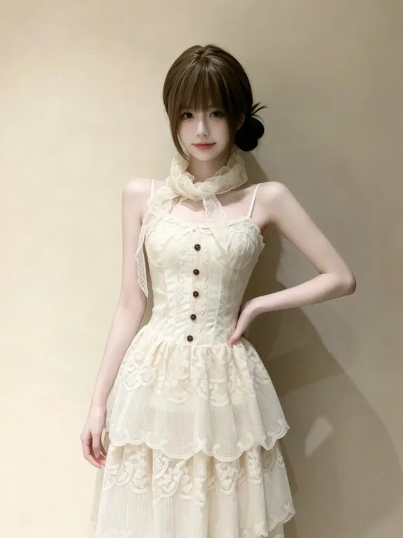 Gentle Breeze Waist-Cinching Fairy Halter Dress Vacation Style Summer 2026 Women's Clothing Cotton Lace Off-Shoulder Dress
Gentle Breeze Waist-Cinching Fairy Halter Dress Vacation Style Summer 2026 Women's Clothing Cotton Lace Off-Shoulder Dress