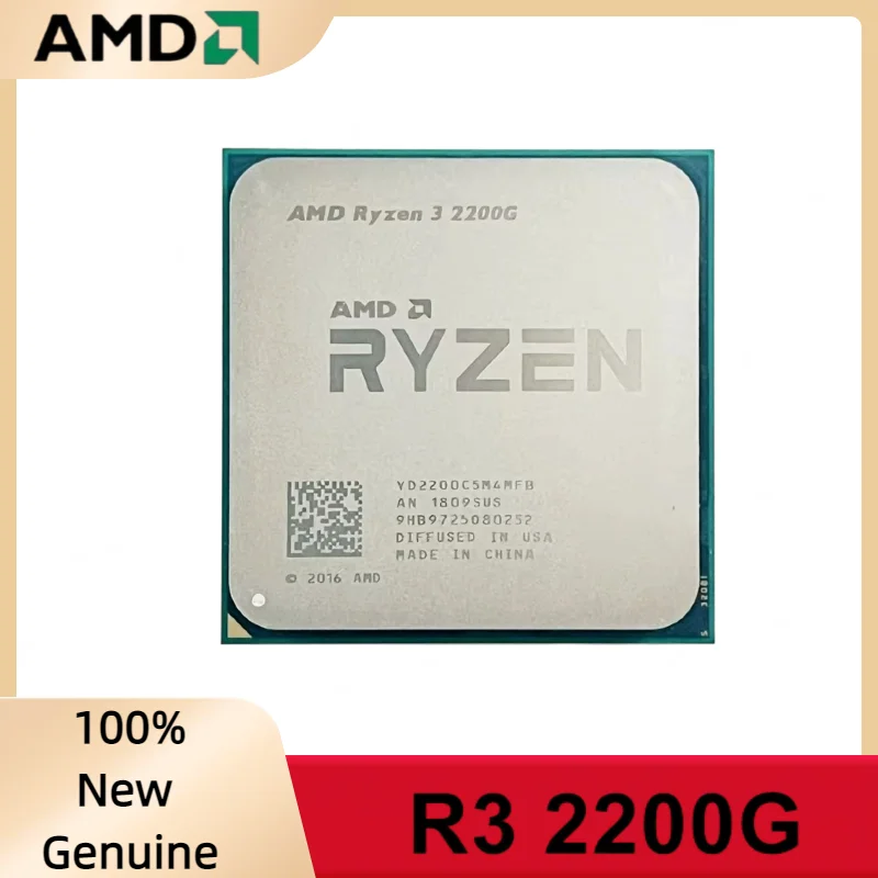 AMD Ryzen 3 2200G Used R3 2200G 3.5 GHz Zen 0.014 Quad-Core Quad-Thread CPU YD2200C5M4MFB Socket AM4 In Stock
AMD Ryzen 3 2200G Used R3 2200G 3.5 GHz Zen 0.014 Quad-Core Quad-Thread CPU YD2200C5M4MFB Socket AM4 In Stock