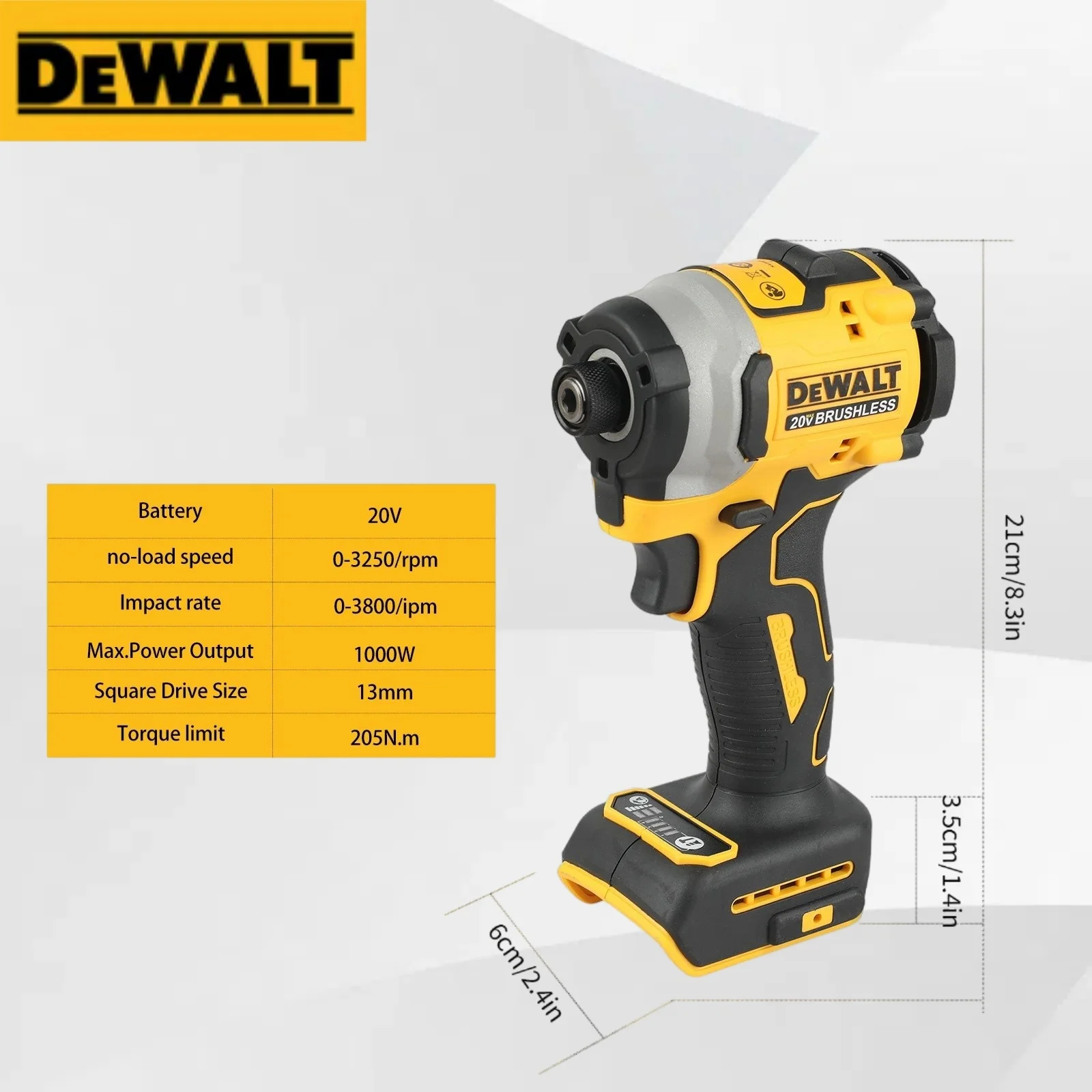 DeWalt DCF850 Бесщеточная литиевая электрическая отвертка Электрическая дрель Деревообрабатывающая отвертка Ударная дрель Регулируемая скорость
DeWalt DCF850 Бесщеточная литиевая электрическая отвертка Электрическая дрель Деревообрабатывающая отвертка Ударная дрель Регулируемая скорость