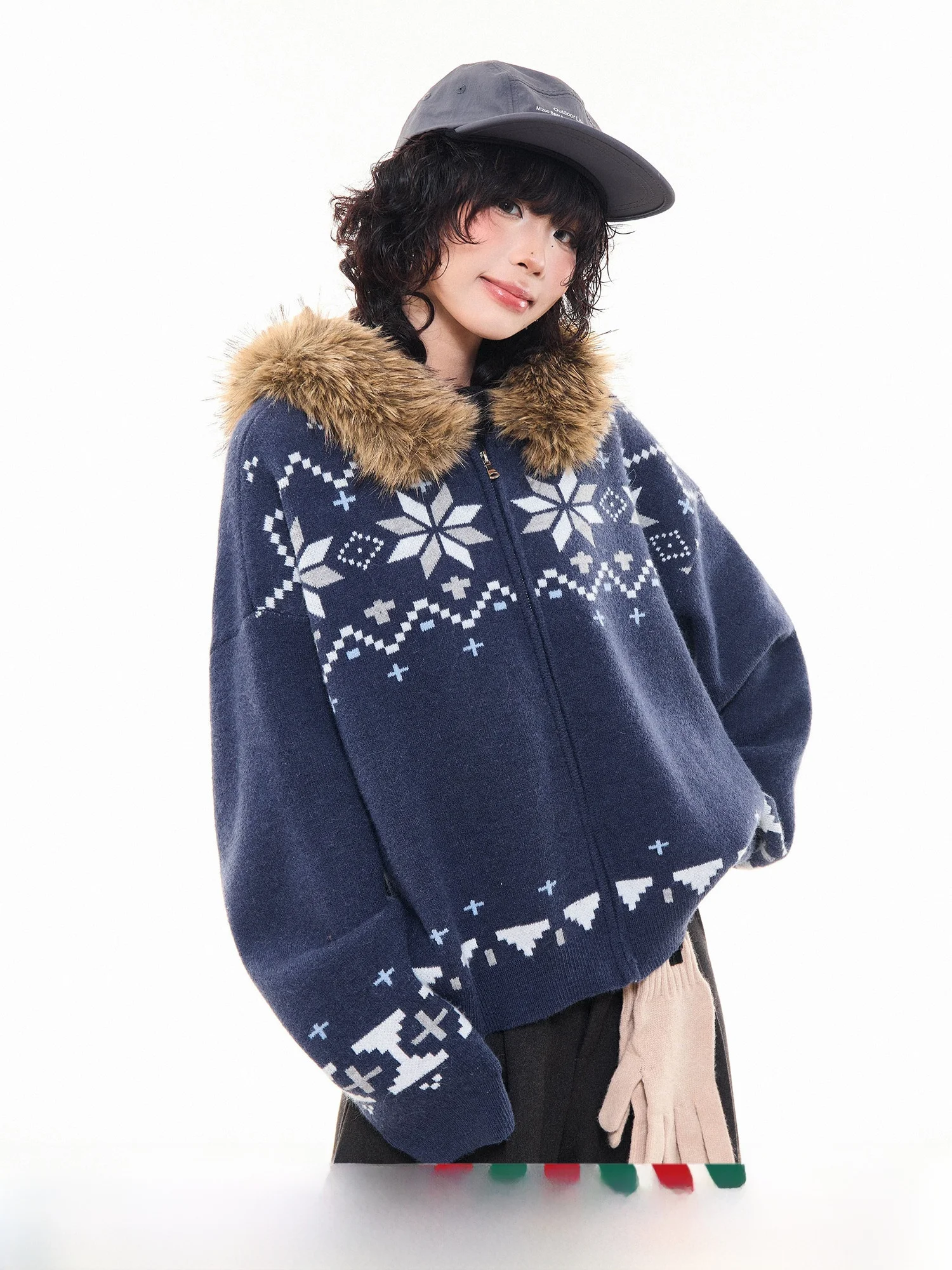 Свободная вязаная шапка, свитер, женский осенне-зимний кардиган MKGO Fair Island с меховым воротником, длинный повседневный топ на молнии с застежкой-молнией
Свободная вязаная шапка, свитер, женский осенне-зимний кардиган MKGO Fair Island с меховым воротником, длинный повседневный топ на молнии с застежкой-молнией