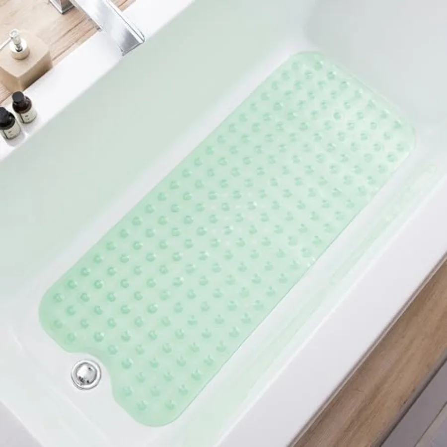 Bathtub Mats for Shower Tub, Extra Long Non-Slip 39 x 16 Inch Bath Mat with Drain Holes and Suction Cups, BathMat for Bathroom
Bathtub Mats for Shower Tub, Extra Long Non-Slip 39 x 16 Inch Bath Mat with Drain Holes and Suction Cups, BathMat for Bathroom