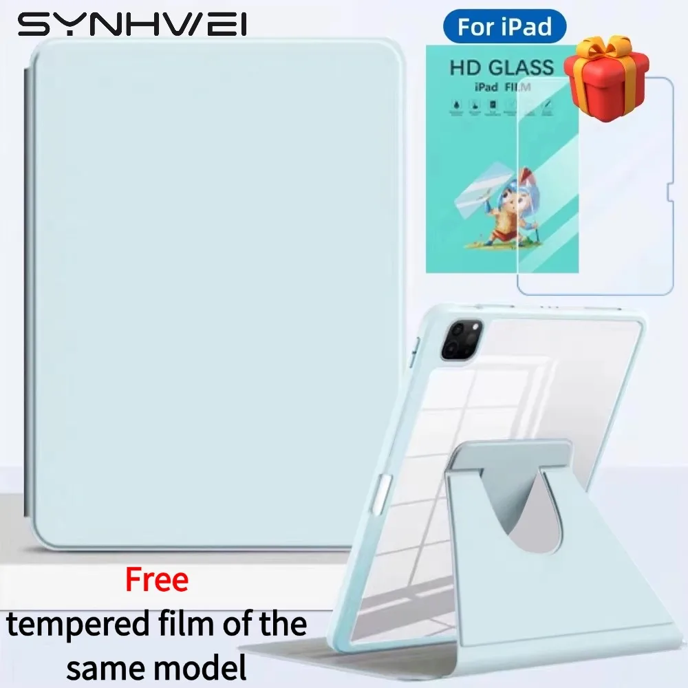 360° Rotation Cover For iPad Air 11 M4 M3 M2 Air4/5 10.9 For ipad a16 case 11th 10th Gen 10.9in Tablet Cover with Tempered glass
360° Rotation Cover For iPad Air 11 M4 M3 M2 Air4/5 10.9 For ipad a16 case 11th 10th Gen 10.9in Tablet Cover with Tempered glass