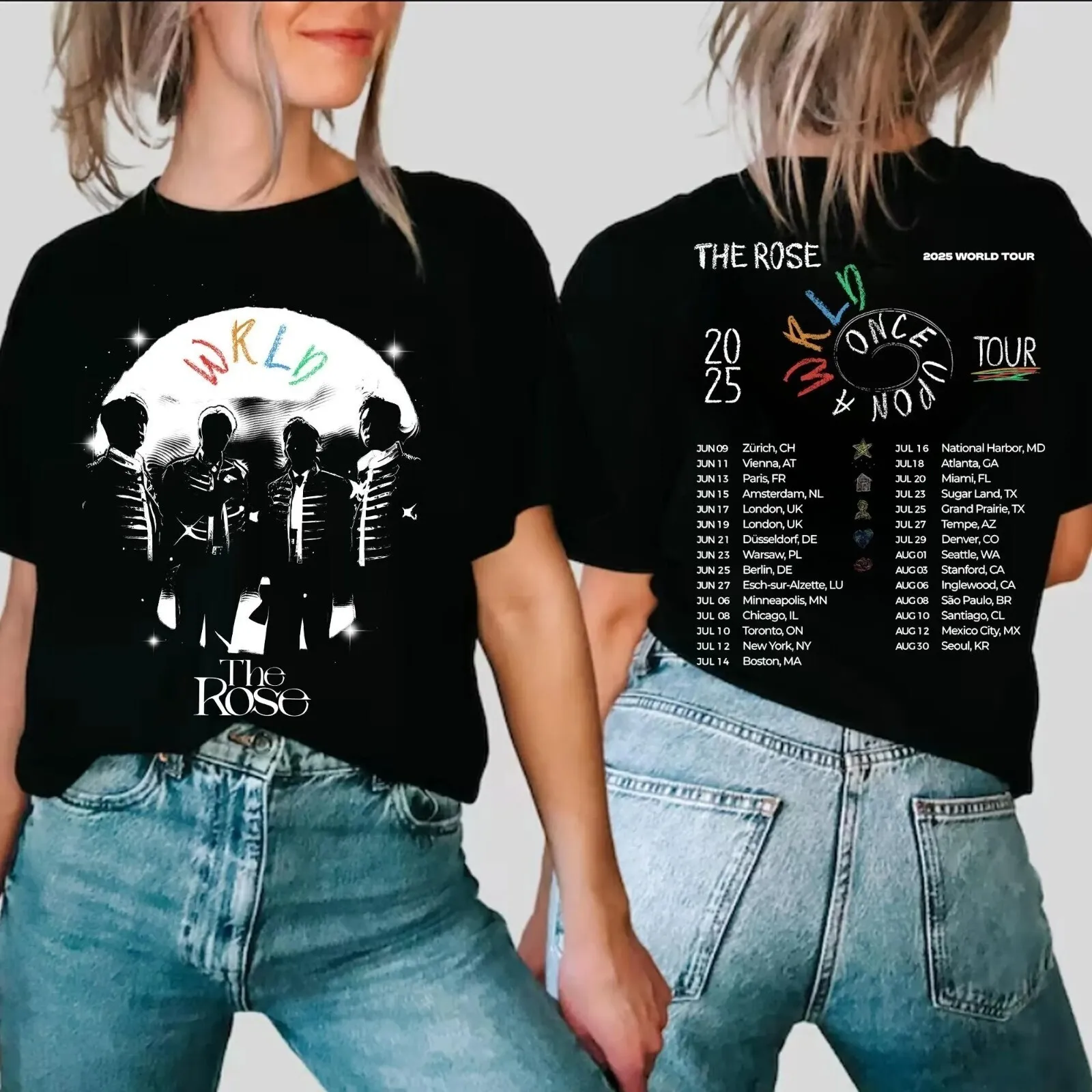 The Rose Once Upon A WRLD World Tour 2025 T-shirt the Rose WRLD 100% Cotton T-Shirt
The Rose Once Upon A WRLD World Tour 2025 T-shirt the Rose WRLD 100% Cotton T-Shirt