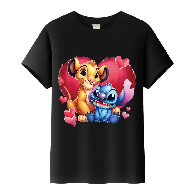 Fashion Disney Cartoon Stitch Love Print Women Tops Family Harajuku Girls Tshirt Man Blouses KidsTees Ladies T-Shirt Boys Shirt
Fashion Disney Cartoon Stitch Love Print Women Tops Family Harajuku Girls Tshirt Man Blouses KidsTees Ladies T-Shirt Boys Shirt