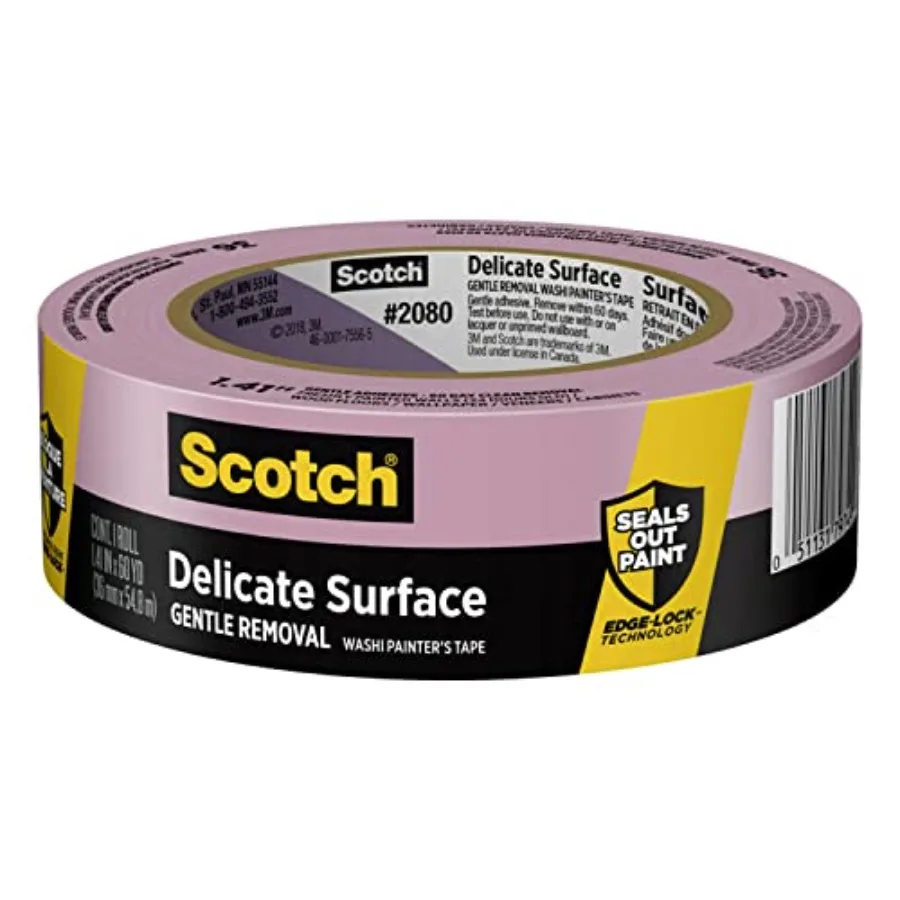 Delicate Surfaces Painters Tape, 1.41 in x 60 yd, Damage-Free Painting Prep, Protect Delicate Surfaces, UV and Sunlight Resista
Delicate Surfaces Painters Tape, 1.41 in x 60 yd, Damage-Free Painting Prep, Protect Delicate Surfaces, UV and Sunlight Resista