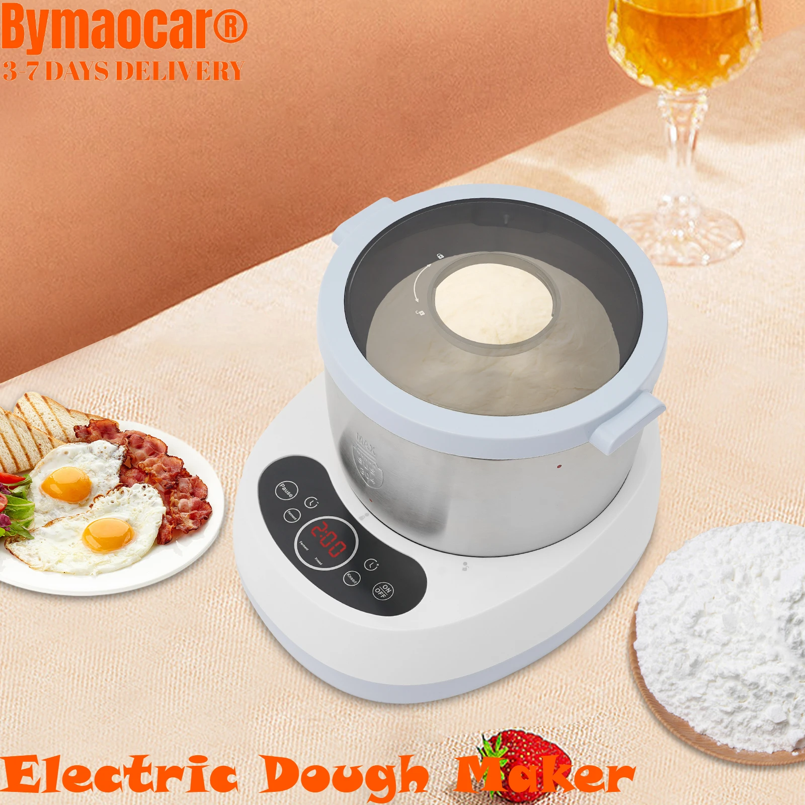 Электрическая машина для приготовления теста с функцией ферментации, автоматическая машина для замеса из нержавеющей стали 4,5 кв, 230 Вт для хлеба, пиццы, лапши
Электрическая машина для приготовления теста с функцией ферментации, автоматическая машина для замеса из нержавеющей стали 4,5 кв, 230 Вт для хлеба, пиццы, лапши