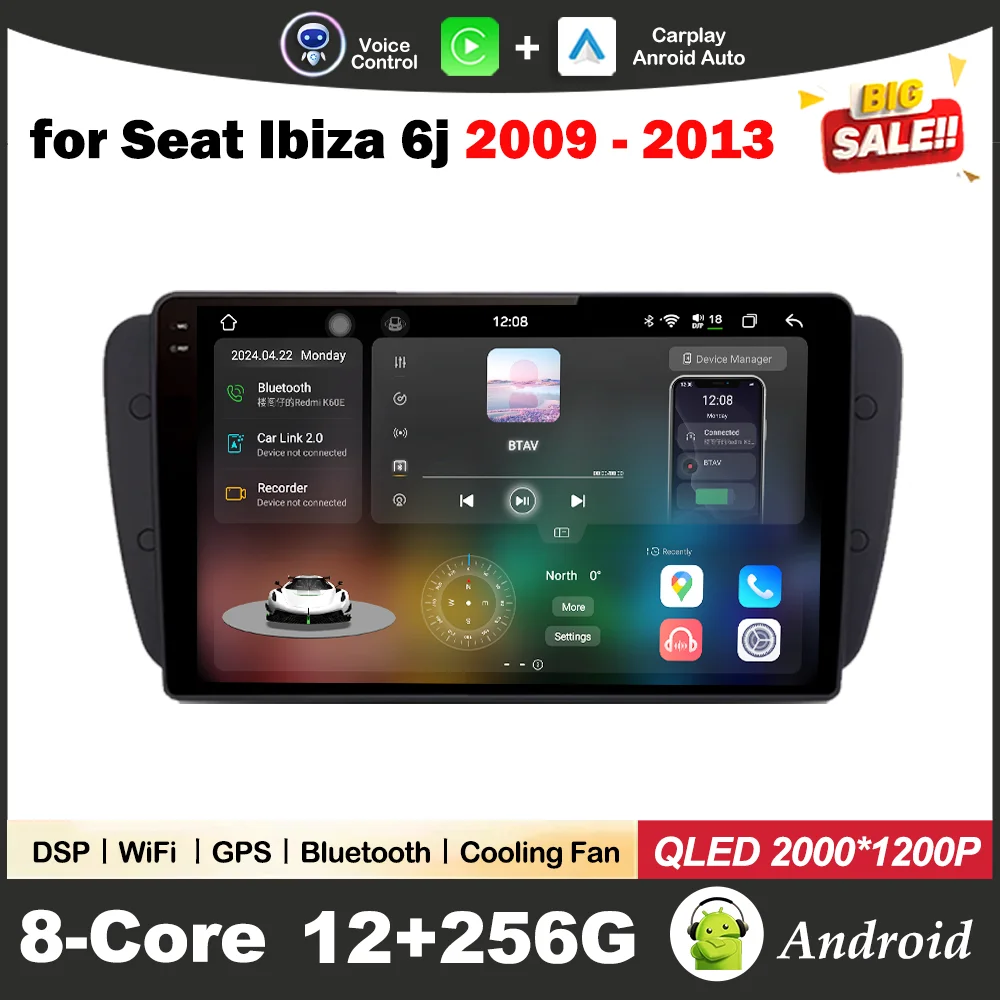 Car Mulltmedia Audio Player GPS for Seat Ibiza 6j 2009 - 2013 Wireless Carplay Android Auto Head Unit NO 2din Auto Accessories
Car Mulltmedia Audio Player GPS for Seat Ibiza 6j 2009 - 2013 Wireless Carplay Android Auto Head Unit NO 2din Auto Accessories