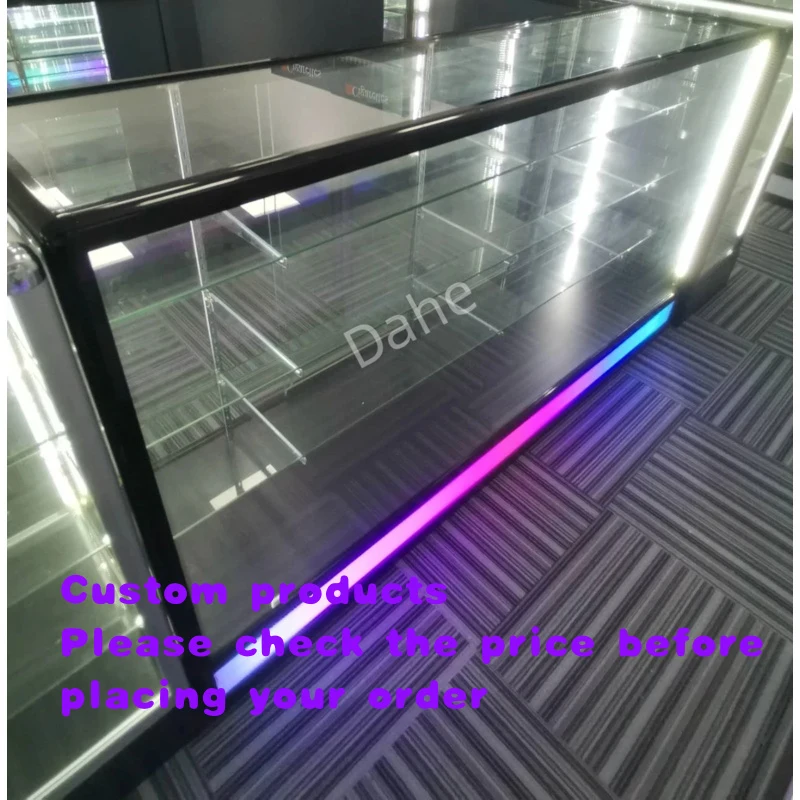 custom.Smoke Shop Glass Showcases with Colored Base Aluminum Glass Counter Floor Display Cases Smoke Shop Accessor
custom.Smoke Shop Glass Showcases with Colored Base Aluminum Glass Counter Floor Display Cases Smoke Shop Accessor