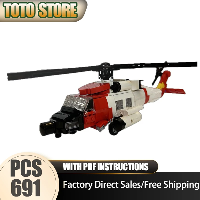 Military Model Moc Building Blocks MH-60 Jayhawk Coast Guard Helicopter Model Technology Brick Assembly Construction Toy Gits
Military Model Moc Building Blocks MH-60 Jayhawk Coast Guard Helicopter Model Technology Brick Assembly Construction Toy Gits
