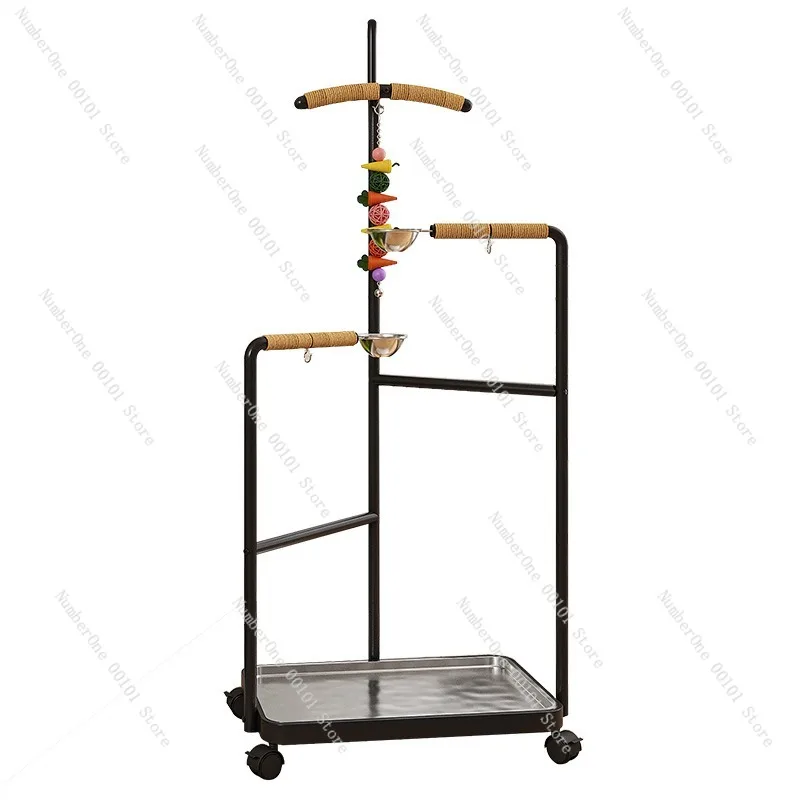 Medium and Large-Sized Parrot Bird Stand, Ironwork and Stainless Steel, Water and Feeding Tray, Washable Floor-Standing Support
Medium and Large-Sized Parrot Bird Stand, Ironwork and Stainless Steel, Water and Feeding Tray, Washable Floor-Standing Support