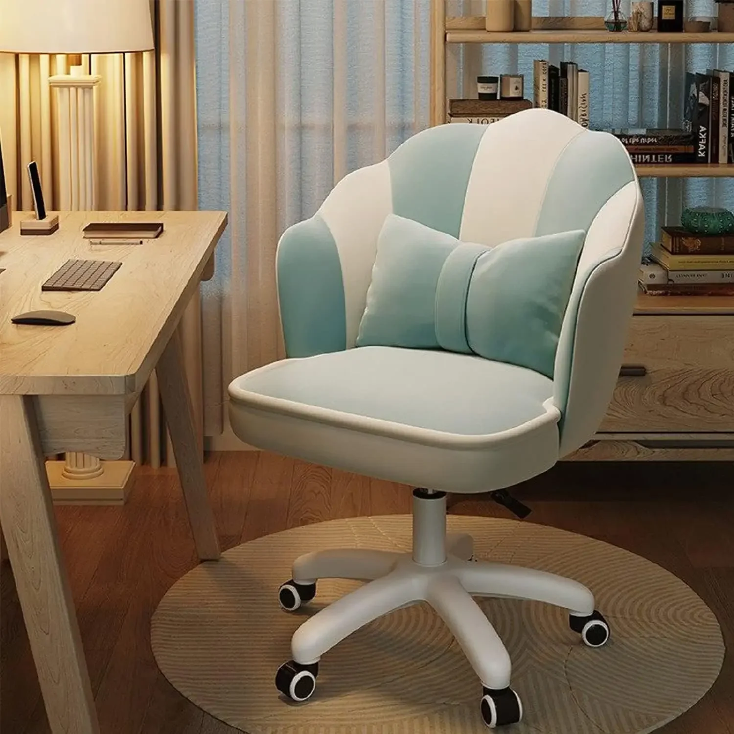 Office Chair Cute Petal Desk Chair, Modern Fabric Home Butterfly Chairs Height Adjustable Chair Makeup Chairs Computer Chairs
Office Chair Cute Petal Desk Chair, Modern Fabric Home Butterfly Chairs Height Adjustable Chair Makeup Chairs Computer Chairs