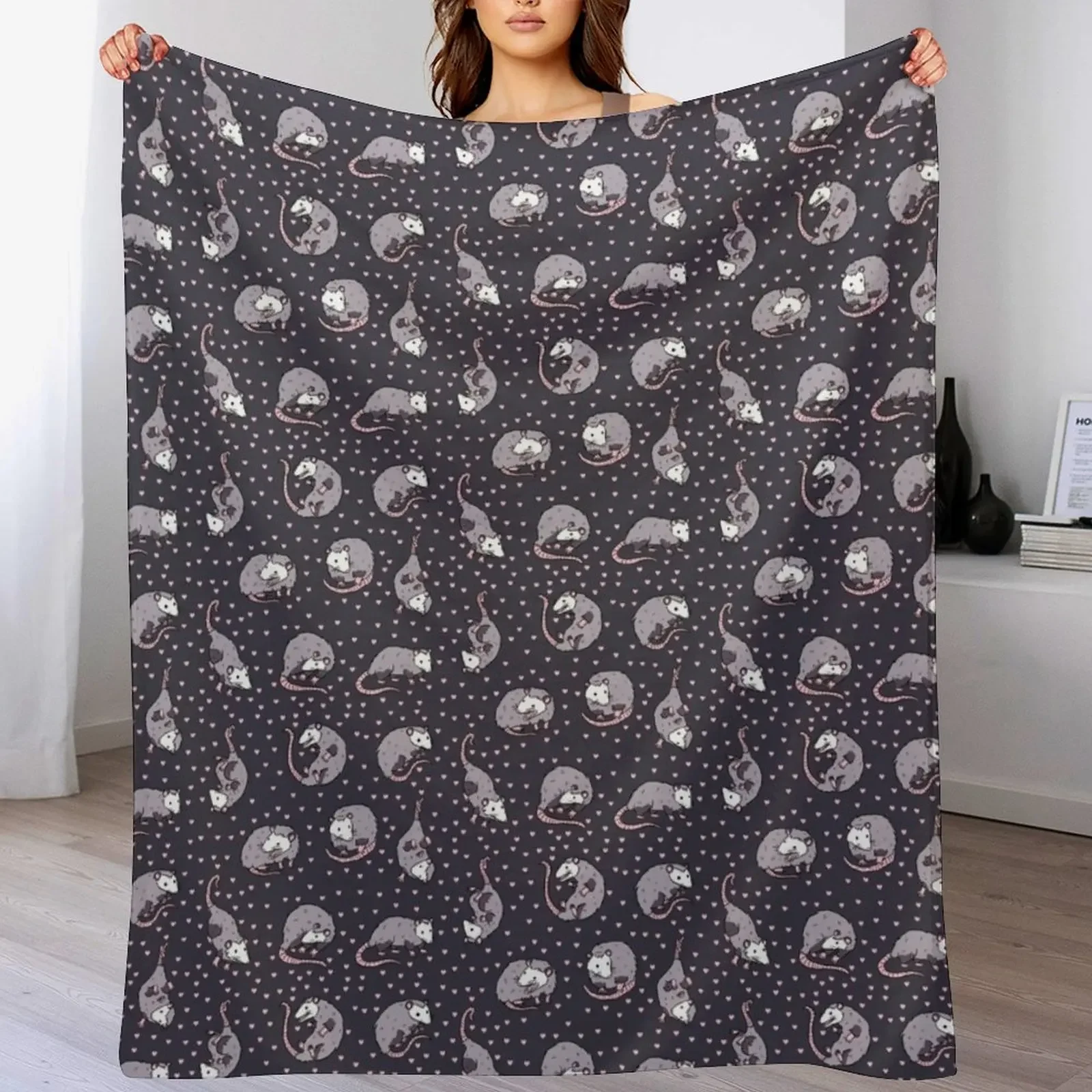 Cute Opossum pack Throw Blanket Year Round Soft Comfortable Blanket for Home
Cute Opossum pack Throw Blanket Year Round Soft Comfortable Blanket for Home