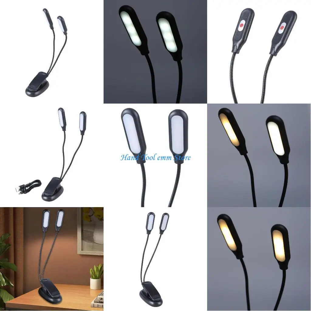 H37F Светодиодная лампа-зажим с зарядкой через USB Свет для чтения Учебная лампа с двумя гибкими шеями 10 Яркий
H37F Светодиодная лампа-зажим с зарядкой через USB Свет для чтения Учебная лампа с двумя гибкими шеями 10 Яркий