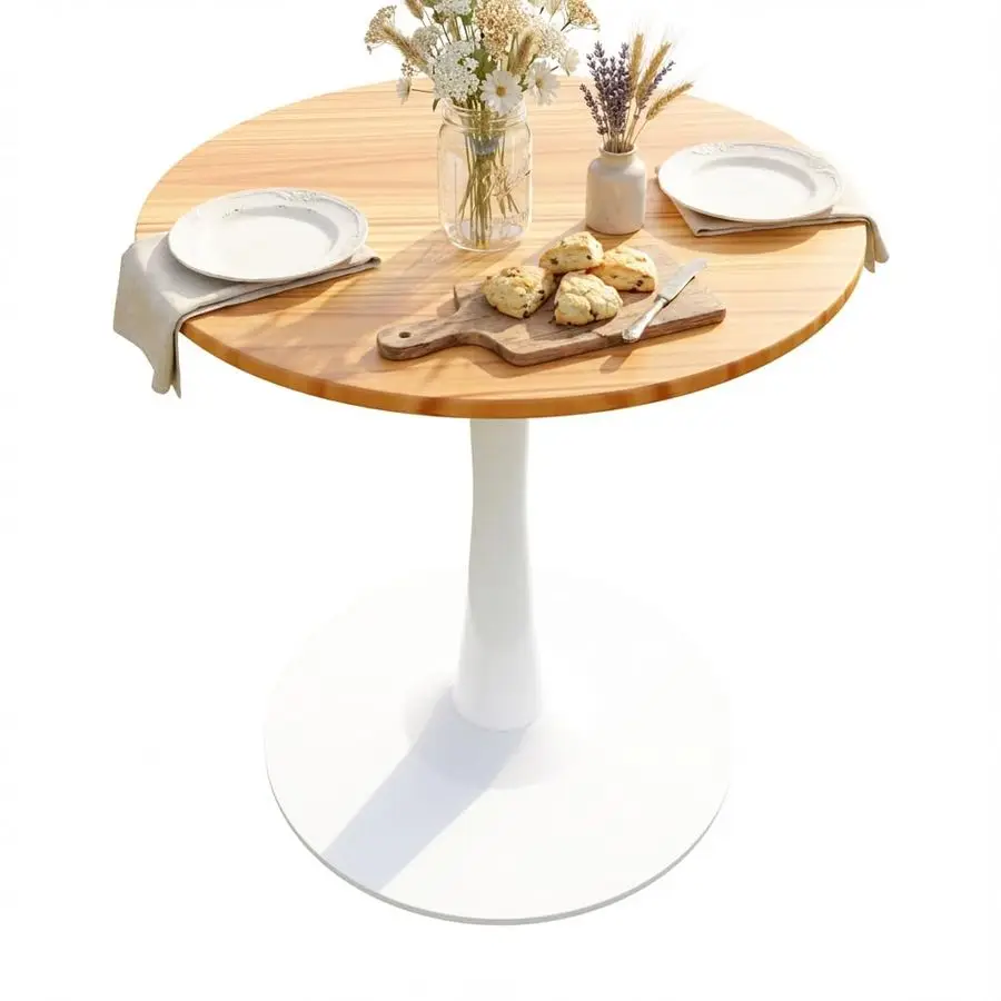 Маленький круглый обеденный стол на 2 прочных усилителя. Стол-тюльпан хорошо изготовленного цвета с прочным металлическим каркасом, компактная 2-местная кухня или столовая.
Маленький круглый обеденный стол на 2 прочных усилителя. Стол-тюльпан хорошо изготовленного цвета с прочным металлическим каркасом, компактная 2-местная кухня или столовая.