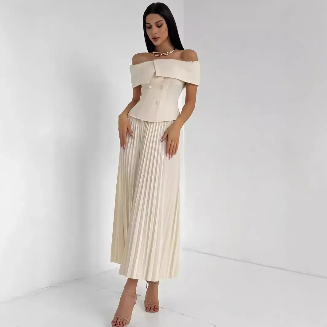 2026 Autumn Strapless Waist-cinching Straight-leg Floor-length Minimalist Spring-summer New Summer Outfit Islam Elegant
2026 Autumn Strapless Waist-cinching Straight-leg Floor-length Minimalist Spring-summer New Summer Outfit Islam Elegant