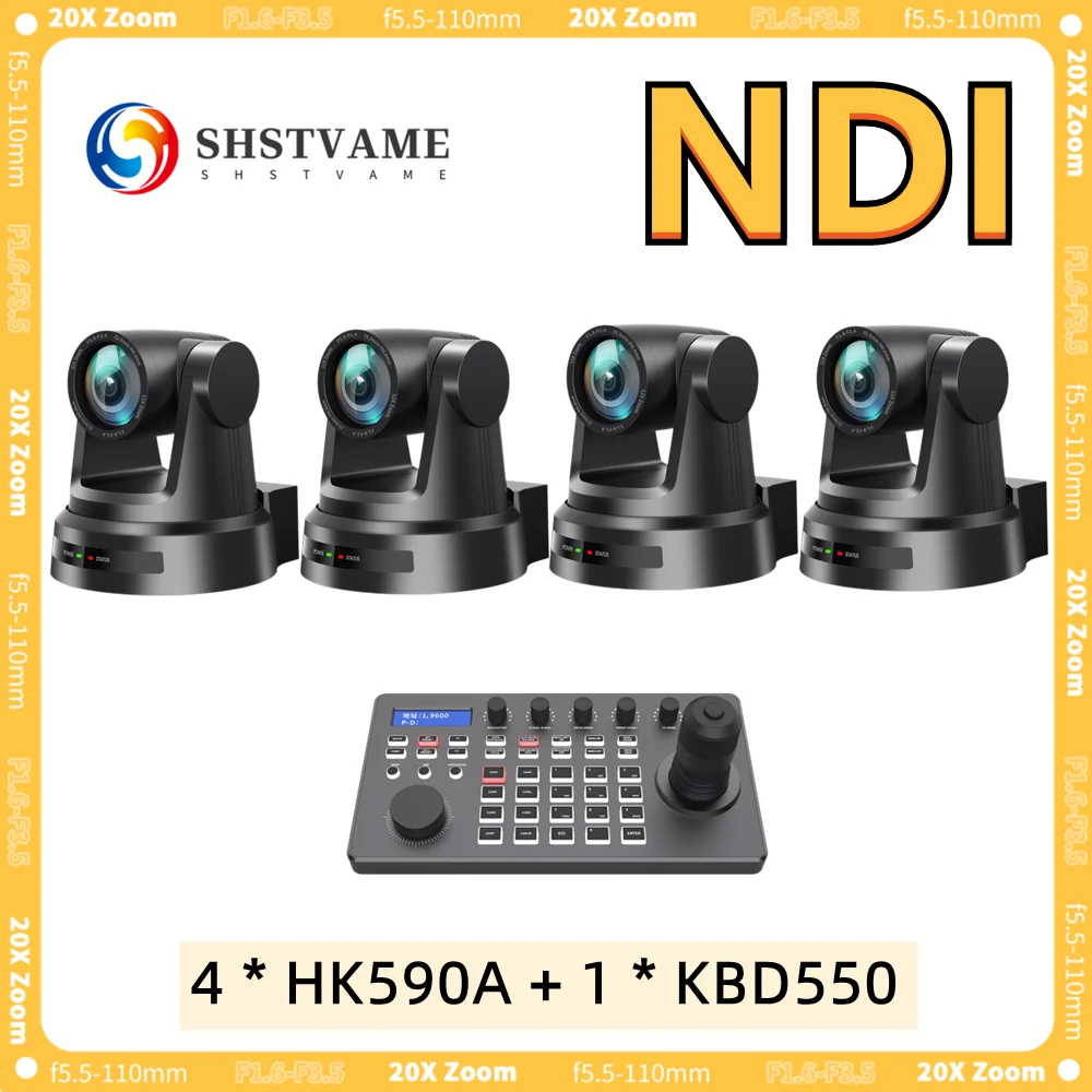 NDI Video Camera Control Keyboard Set 1080p 60fps HDMI SDI LAN USB AI Tracking Control Kit for Stage Church Live Streaming
NDI Video Camera Control Keyboard Set 1080p 60fps HDMI SDI LAN USB AI Tracking Control Kit for Stage Church Live Streaming