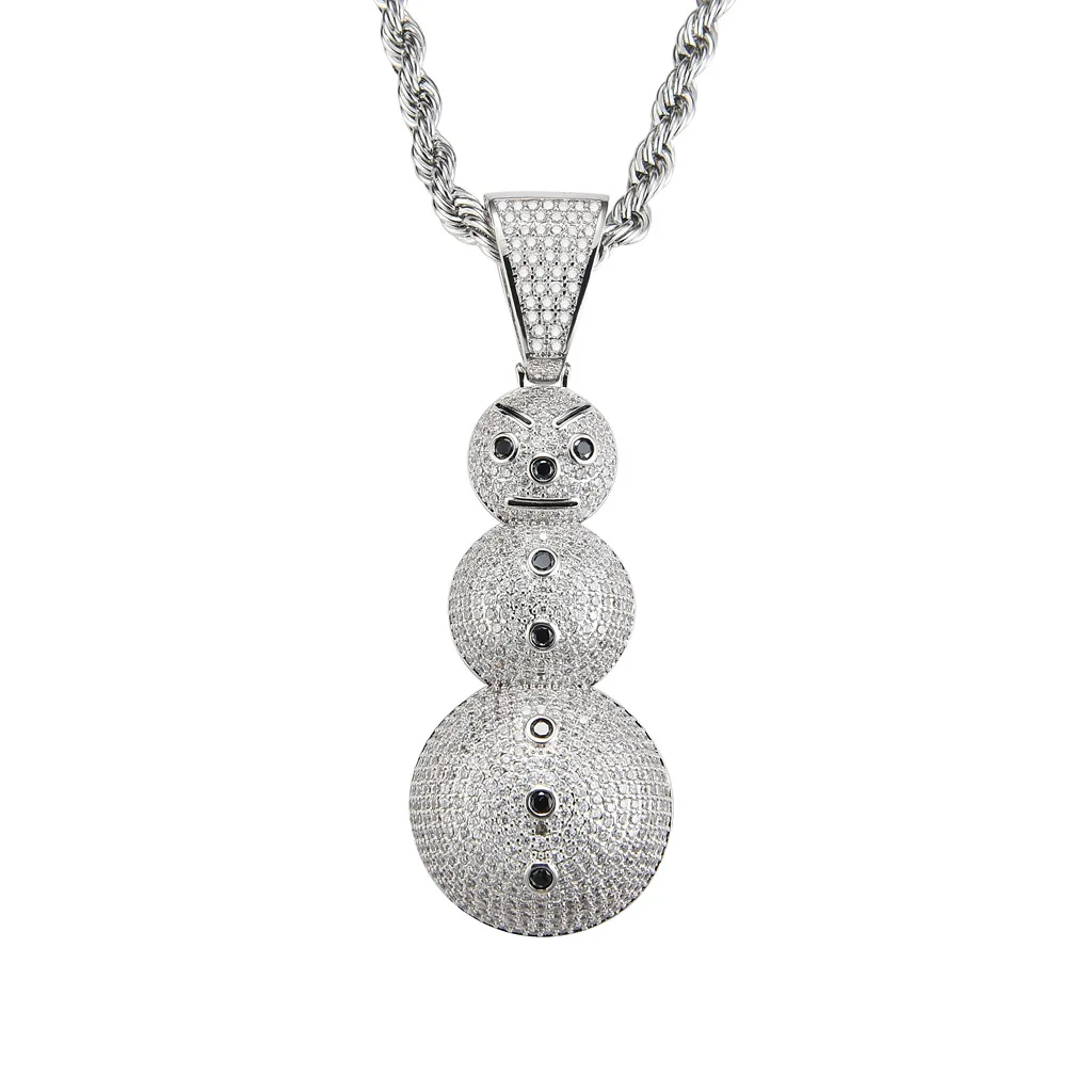 Hip Hop Micro Paved AAA+ Cubic Zirconia Iced Out Bling Little Snowman Pendants Necklace for Men Rapper Jewelry Gold Silver Color
Hip Hop Micro Paved AAA+ Cubic Zirconia Iced Out Bling Little Snowman Pendants Necklace for Men Rapper Jewelry Gold Silver Color