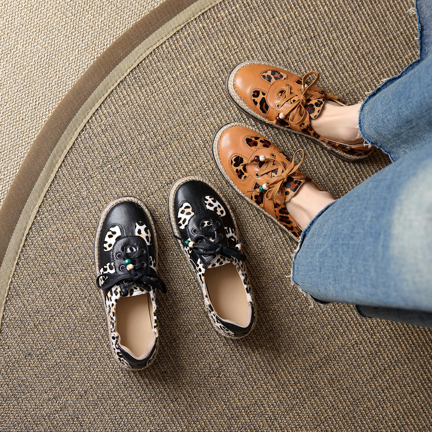 2026 new spring summer women pumps natural leather plus size 22-25cm printing horsehair+sheepskin round toe lace-up women shoes
2026 new spring summer women pumps natural leather plus size 22-25cm printing horsehair+sheepskin round toe lace-up women shoes