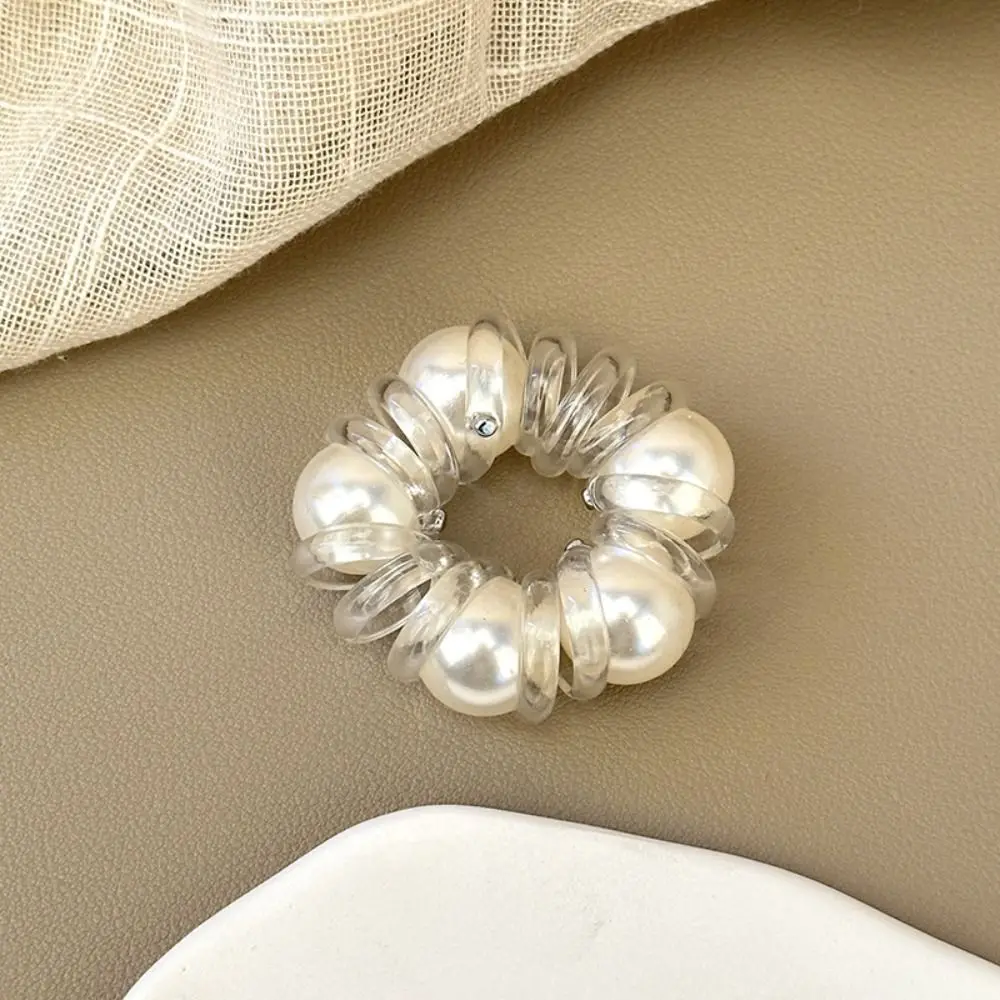 Vintage TPU Telephone Line Hair Rope Elastic Scrunchies Transparent Hair Ring Hair Ties Korean Style Pearl Ponytail Holder Party
Vintage TPU Telephone Line Hair Rope Elastic Scrunchies Transparent Hair Ring Hair Ties Korean Style Pearl Ponytail Holder Party