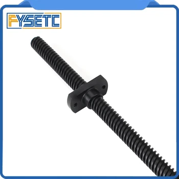 T8 PTFE 테플론토 리드 스크류, POM 너트 포함, Ender3 Ender5 사이드 와인더 X1 VORON 3D 프린터용, 2mm, 8mm, 250mm, 300mm, 350mm, 400mm, 470mm