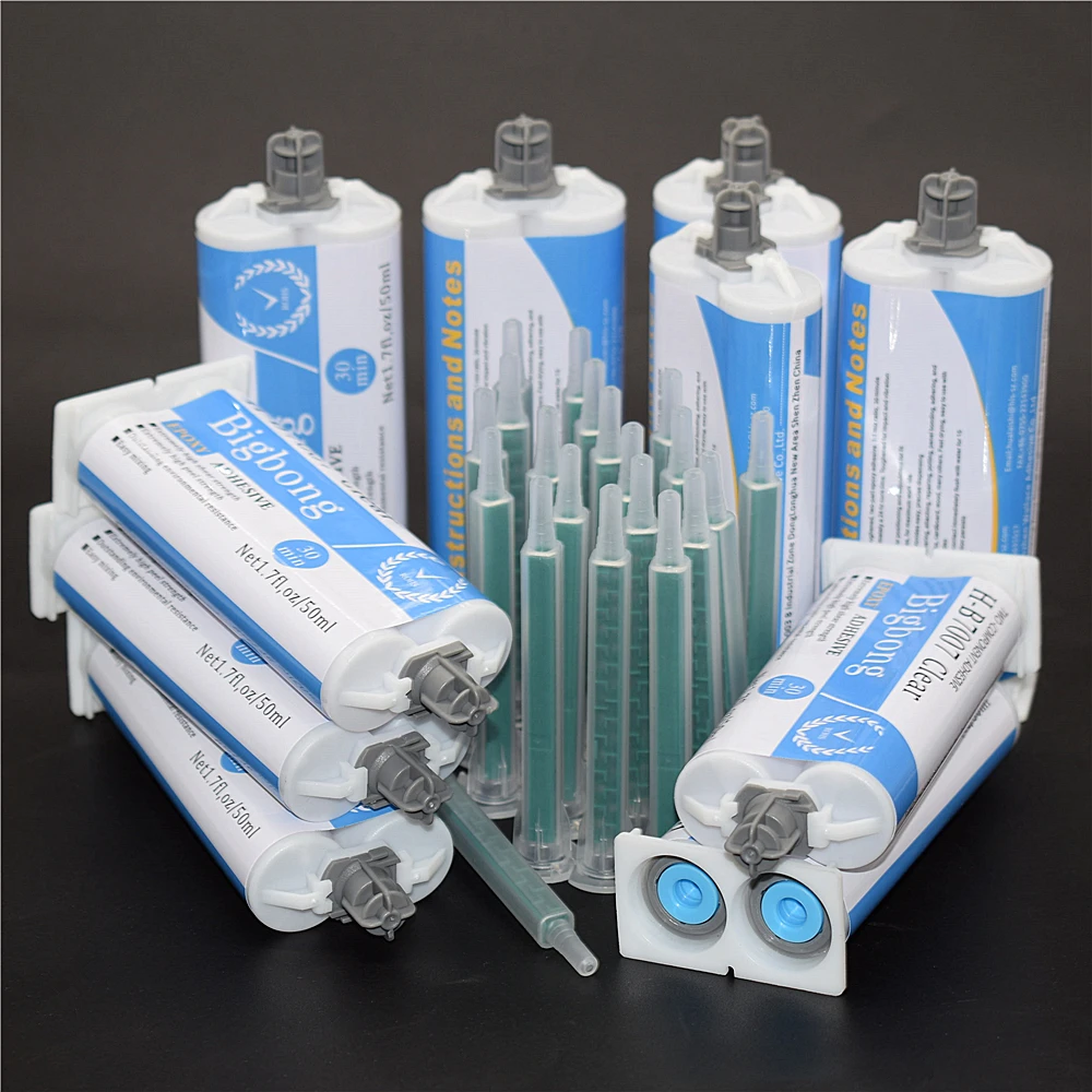 10pcs Epoxy Resin Adhesive Clear 1:1 50ml Epoxies AB Glue with 20pcs Mixing Nozzle for Wood Metal Plastic Glass Ceramic Concrete
10pcs Epoxy Resin Adhesive Clear 1:1 50ml Epoxies AB Glue with 20pcs Mixing Nozzle for Wood Metal Plastic Glass Ceramic Concrete