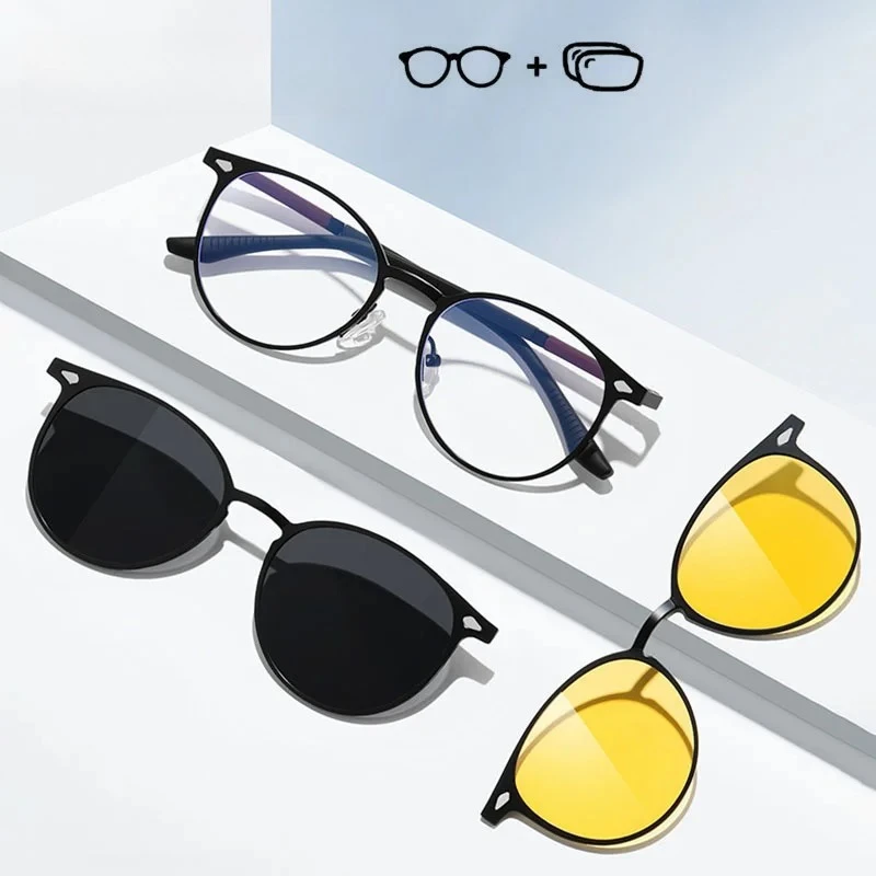 KUXA Prescription Glasses For Myopia Fashion Polarized Men And Women Alloy Optical Magnetic Clip-On Glasses Eyeglasses
KUXA Prescription Glasses For Myopia Fashion Polarized Men And Women Alloy Optical Magnetic Clip-On Glasses Eyeglasses