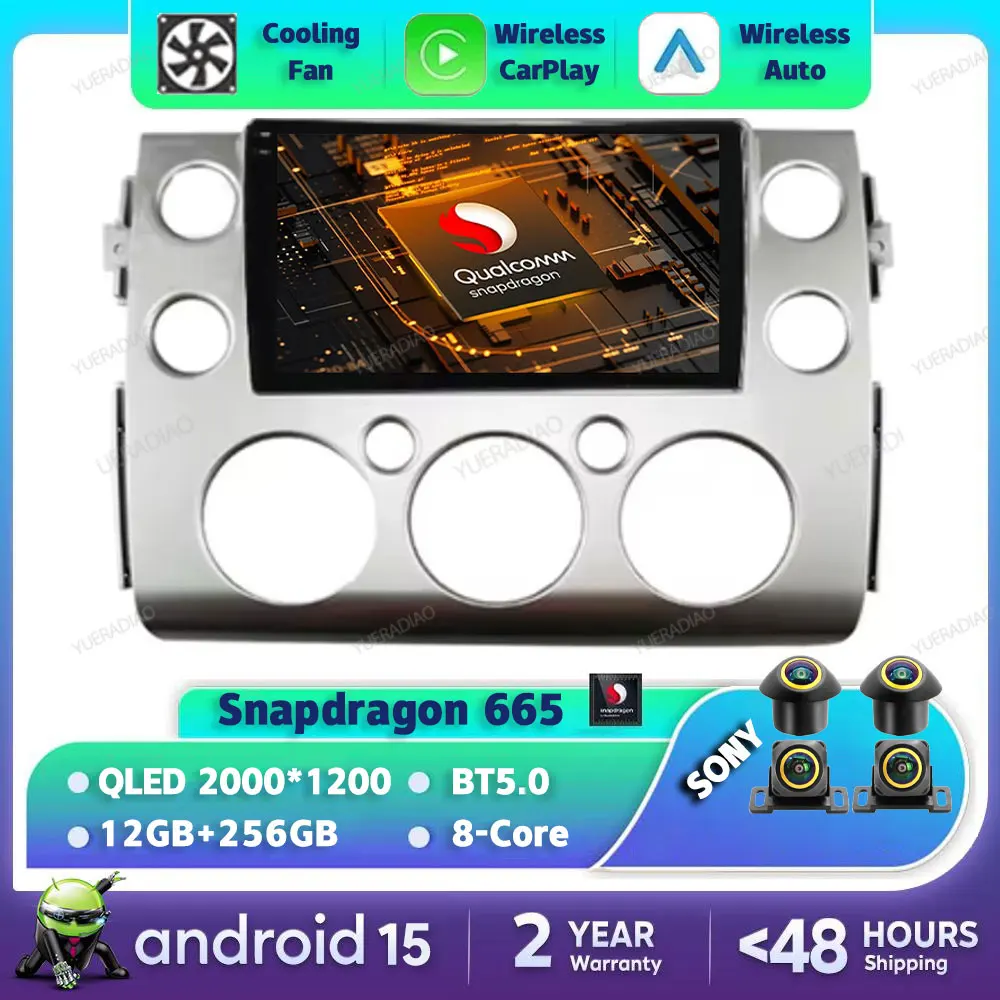 Android 15 Car Radio For Toyota Fj Cruiser 2007 - 2013 Qualcomm Multimedia Stereo Viedo Player Head Unit GPS NAVI 4G WIFI DSP BT
Android 15 Car Radio For Toyota Fj Cruiser 2007 - 2013 Qualcomm Multimedia Stereo Viedo Player Head Unit GPS NAVI 4G WIFI DSP BT