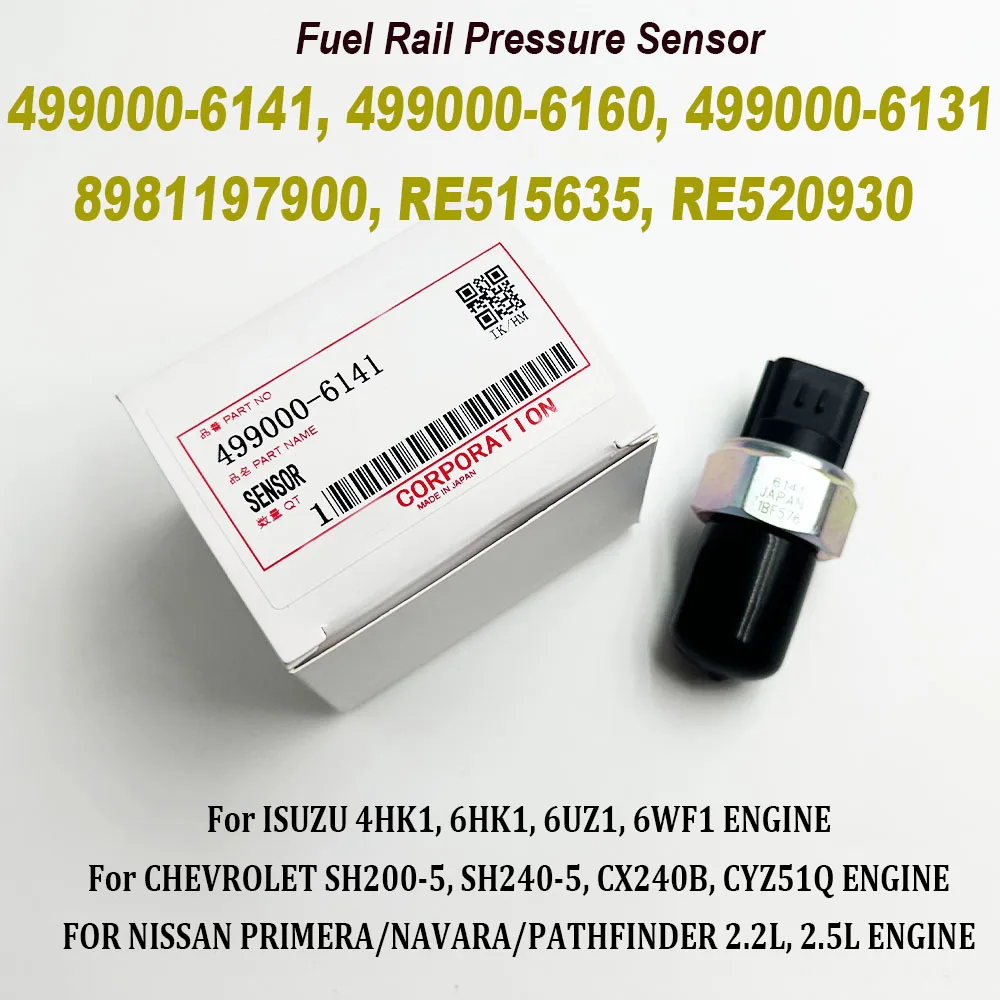 499000-6141 Fuel Rail Pressure Sensor 8981197900 RE515635 RE520930 For Nissan Navara D40 YD25 R51 Cabstar Pathfinder 2.2 2.5 DCI
499000-6141 Fuel Rail Pressure Sensor 8981197900 RE515635 RE520930 For Nissan Navara D40 YD25 R51 Cabstar Pathfinder 2.2 2.5 DCI