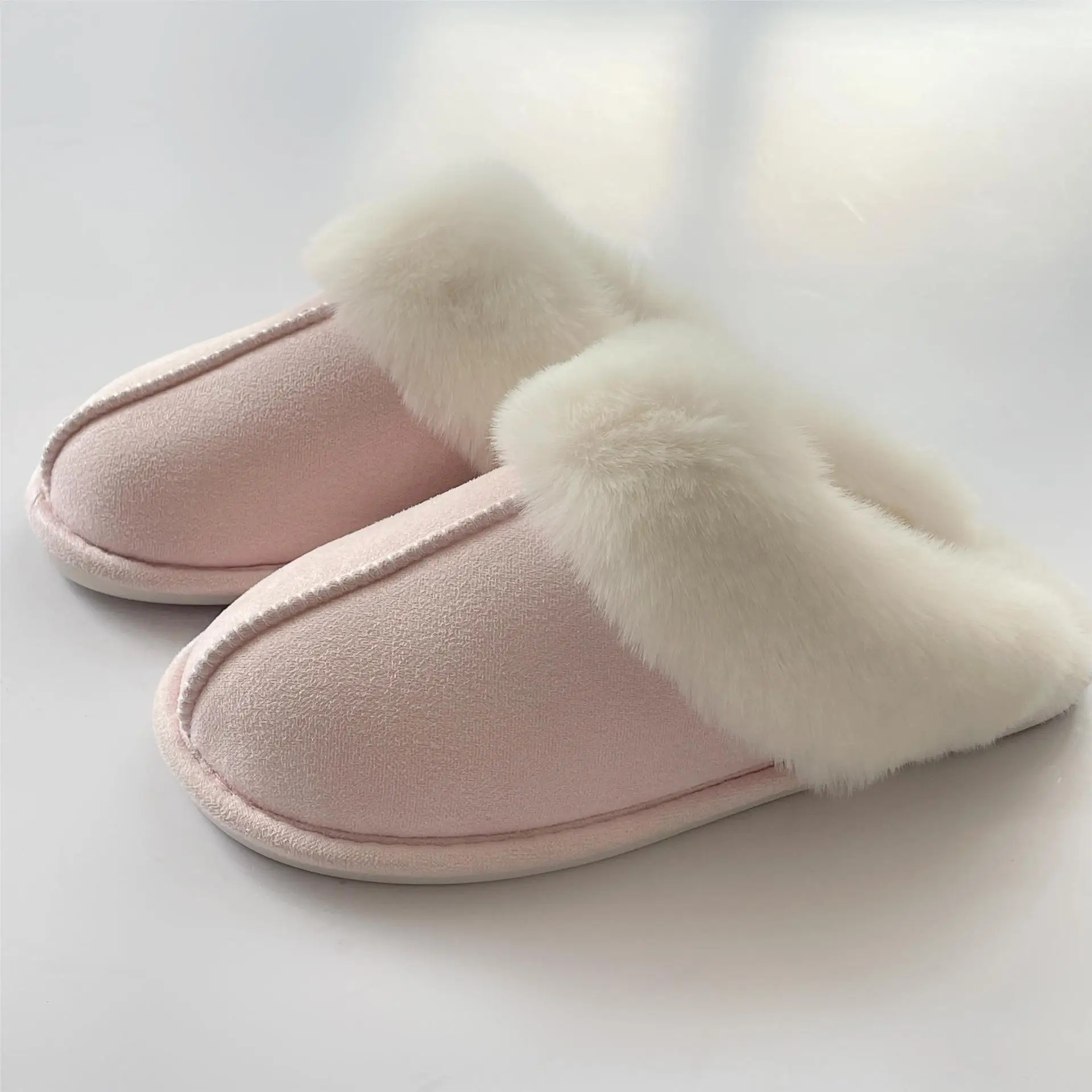 Furry Round Toe Home Slippers Cross Border Sizes Flat Heel Warm Low Cut Adhesive Cotton Footwear
Furry Round Toe Home Slippers Cross Border Sizes Flat Heel Warm Low Cut Adhesive Cotton Footwear