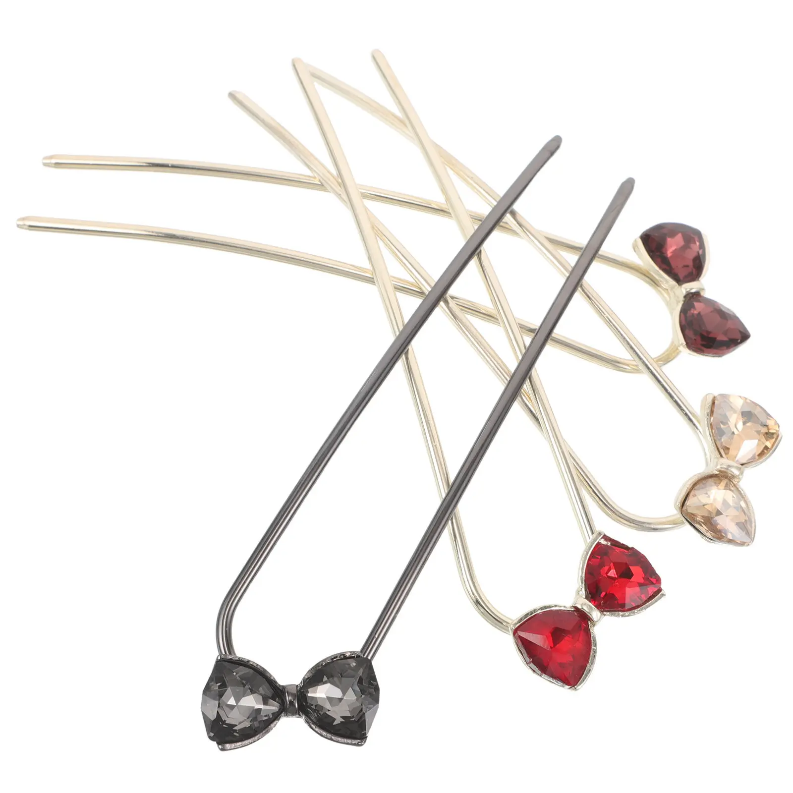 4Pcs U Shaped Hairpin Rhinestone Bowknot Chinese Hair Accessories Elegant Vintage Weddings Proms Chinese Hairpins
4Pcs U Shaped Hairpin Rhinestone Bowknot Chinese Hair Accessories Elegant Vintage Weddings Proms Chinese Hairpins