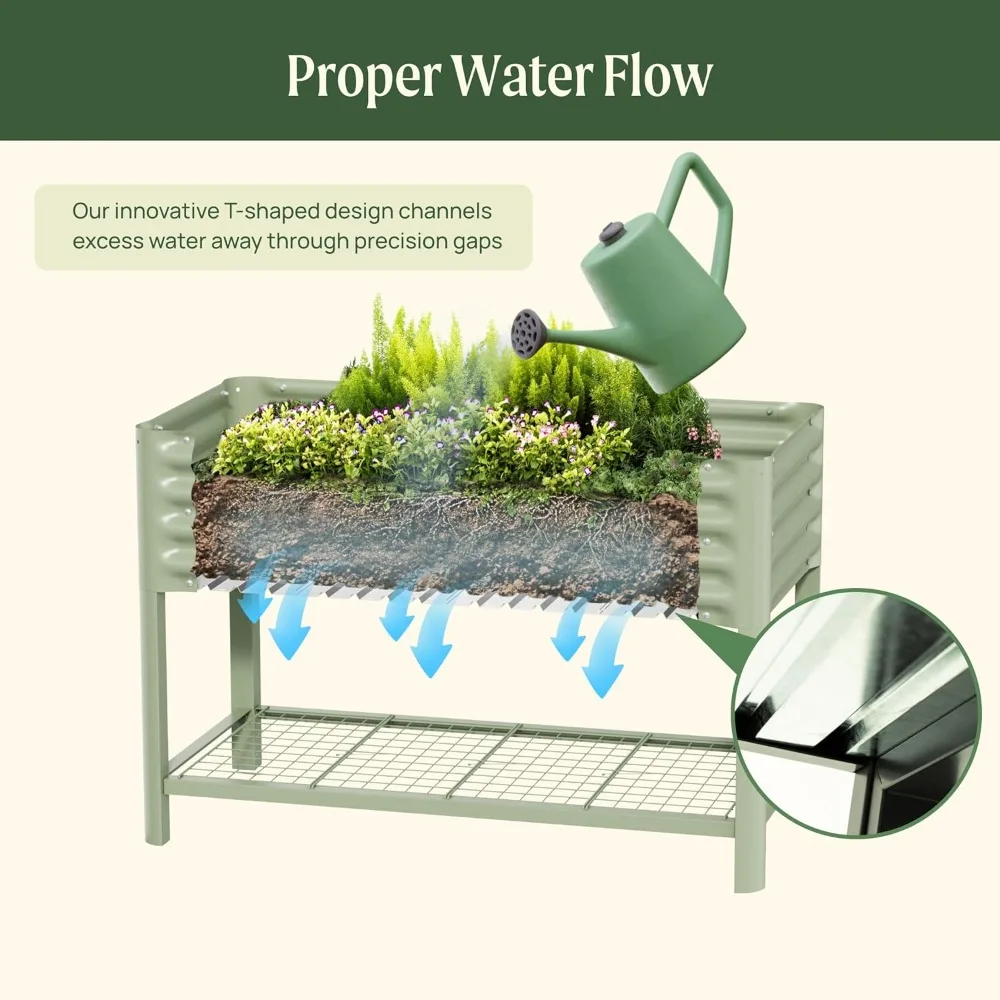 Elevated Raised Garden Bed-V Series, 2' X 4' Garden Beds with Legs & Storage Rack, Customized
Elevated Raised Garden Bed-V Series, 2' X 4' Garden Beds with Legs & Storage Rack, Customized