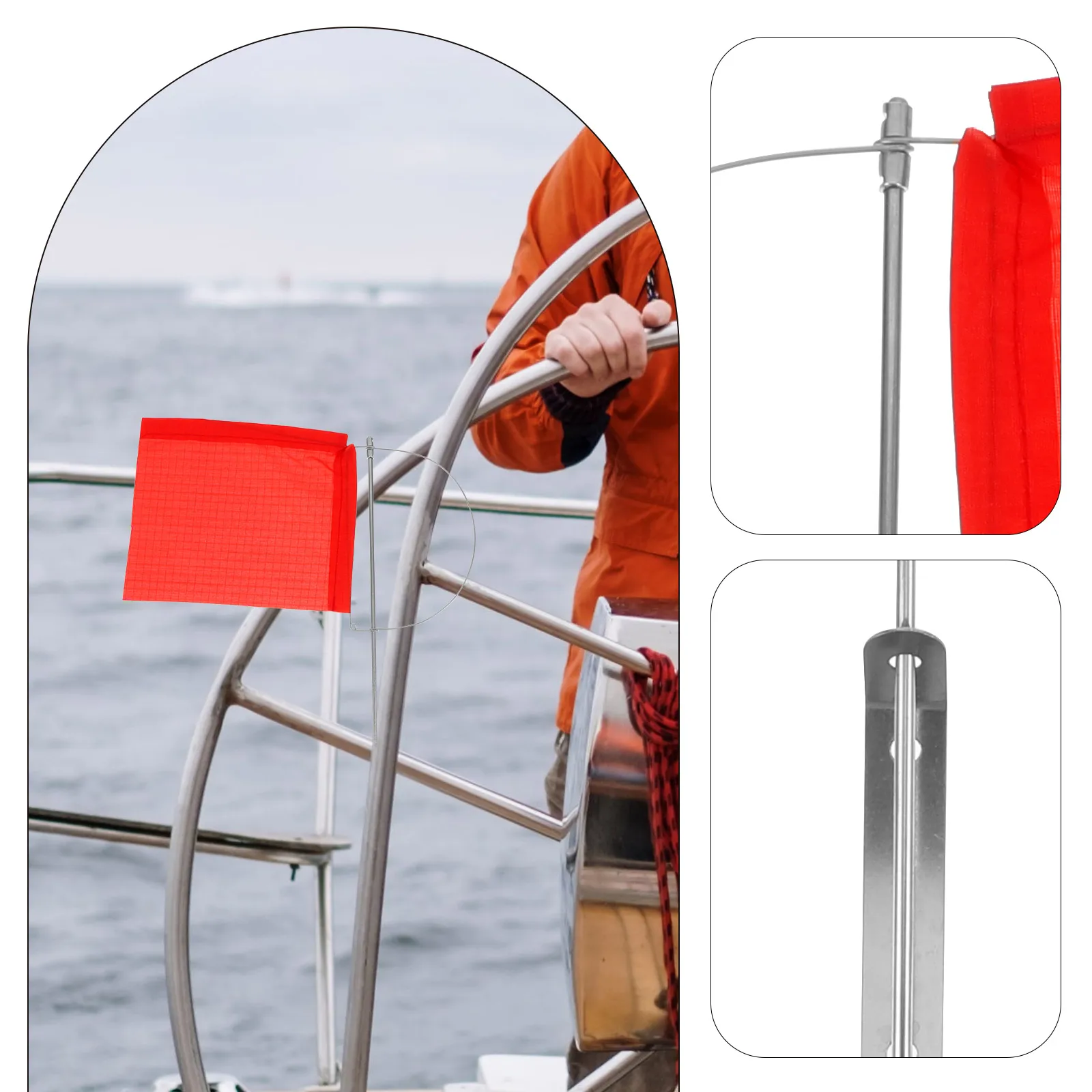 Marine Wind Direction Flag 130x110mm Stainless Steel Yacht Accessories Outdoor Windsock Indicator Sailboat Vane
Marine Wind Direction Flag 130x110mm Stainless Steel Yacht Accessories Outdoor Windsock Indicator Sailboat Vane