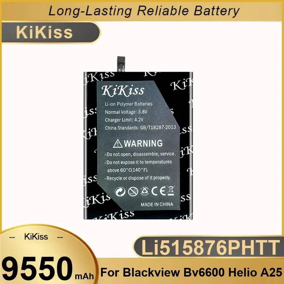 Good Low-Temperature Performance Mobile Phone Battery For Blackview BV6600 Helio A25 Li515876phtt 9550Mah
Good Low-Temperature Performance Mobile Phone Battery For Blackview BV6600 Helio A25 Li515876phtt 9550Mah