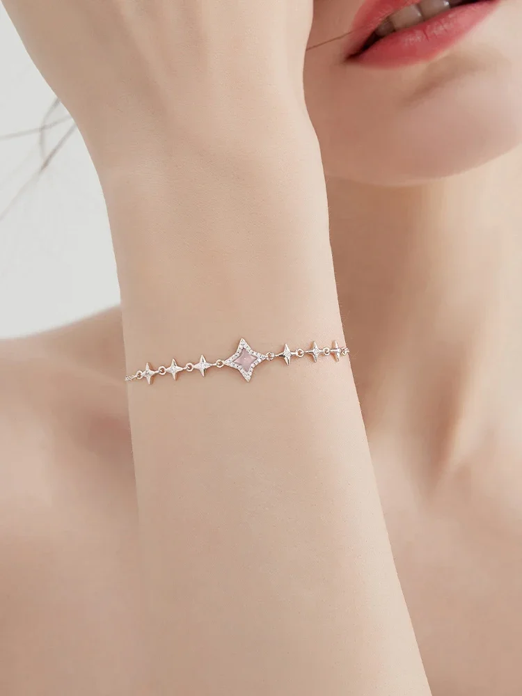 925 silver light star bracelet women's niche design high-end exquisite jewelry
925 silver light star bracelet women's niche design high-end exquisite jewelry