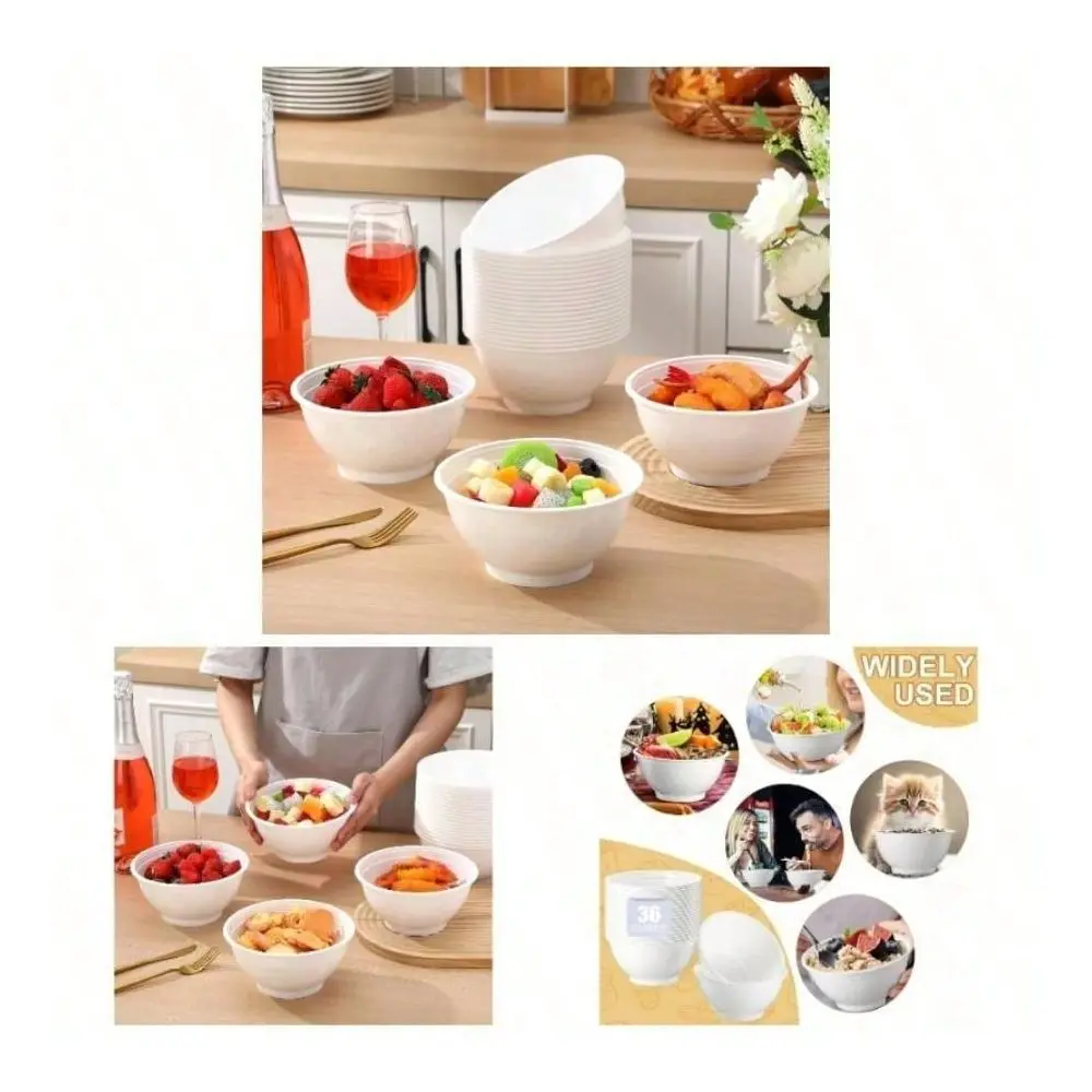 36 Oz White Disposable Plastic Bowls Soccer Texture Plastic Salad Bowls Large Stackable Serving Soup Microwave Dinnerware Birth
36 Oz White Disposable Plastic Bowls Soccer Texture Plastic Salad Bowls Large Stackable Serving Soup Microwave Dinnerware Birth