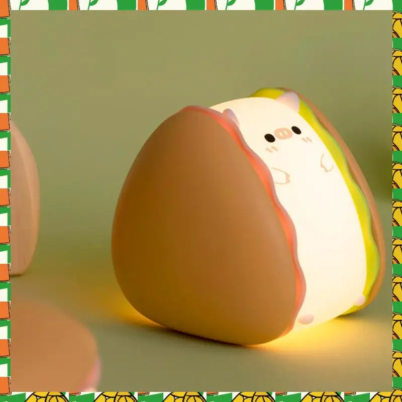 Professional Tool Burger Piggy Silicone Night Light, Night Lights, LED Squishy Novelty Animal Cute Gifts -3 Brightness Levels,To
Professional Tool Burger Piggy Silicone Night Light, Night Lights, LED Squishy Novelty Animal Cute Gifts -3 Brightness Levels,To