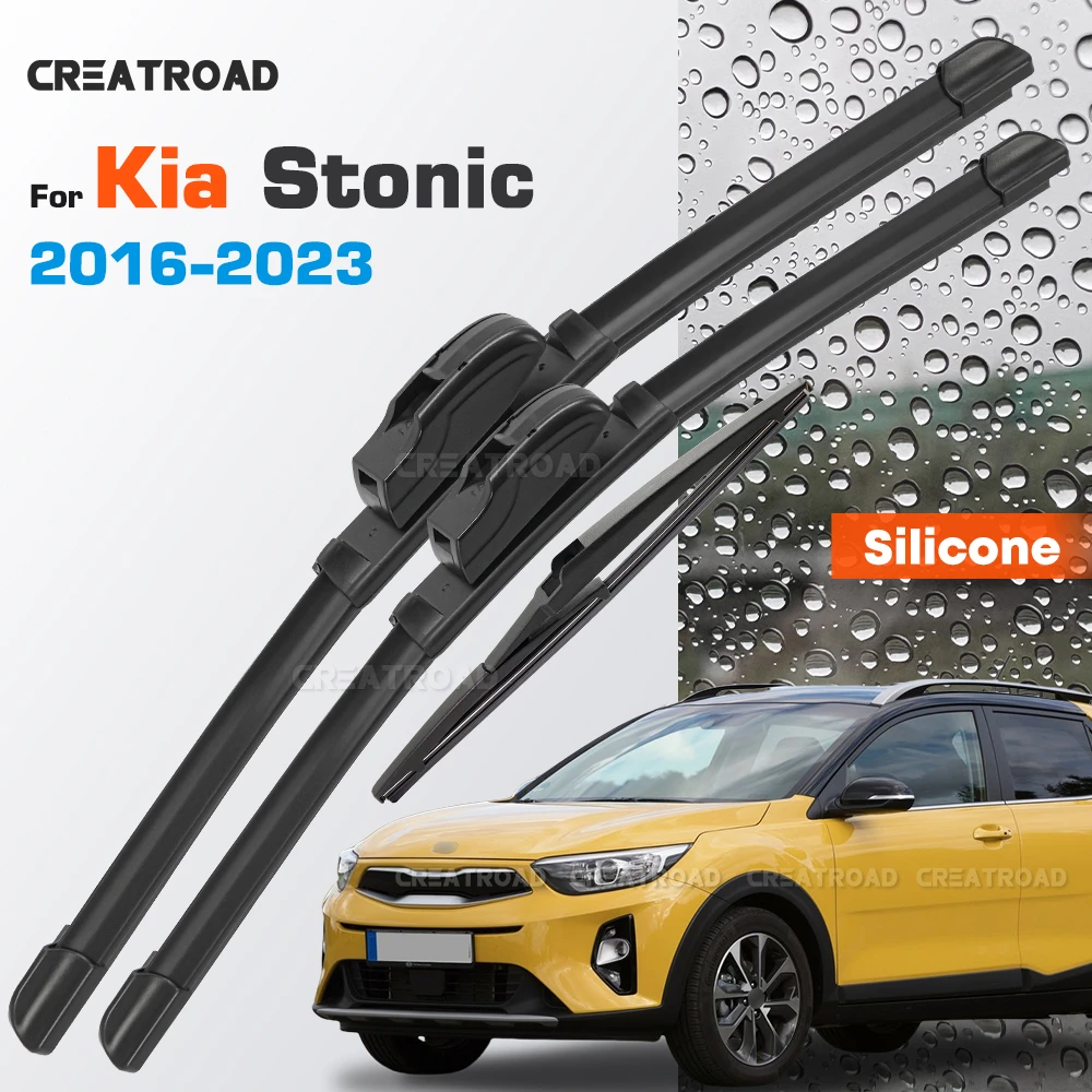Silicone Wiper Blades Fit For Kia Stonic 2016 2017 2018 2019 2020 2021 2022 2023 Coated Car Windshield Wipers 26"+16"+11"
Silicone Wiper Blades Fit For Kia Stonic 2016 2017 2018 2019 2020 2021 2022 2023 Coated Car Windshield Wipers 26"+16"+11"