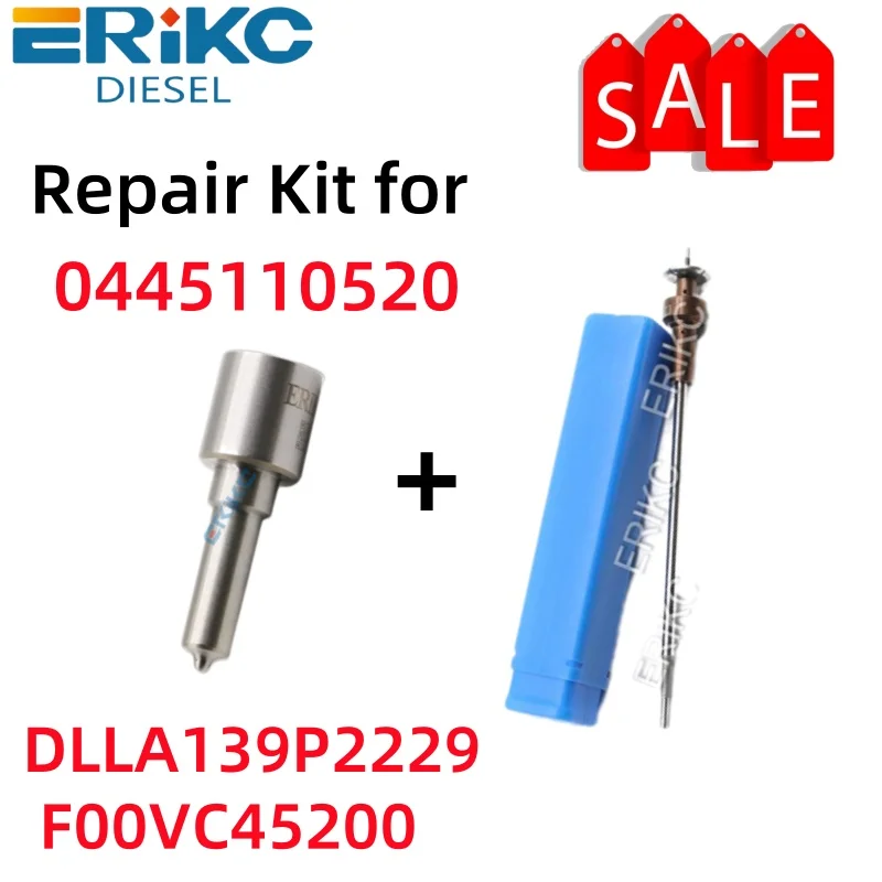 0445110520 New Injector Repair Kit DLLA139P2229 Nozzle F00VC45200 Valve 0445 110 520 for IVECO 5801594342 504389548
0445110520 New Injector Repair Kit DLLA139P2229 Nozzle F00VC45200 Valve 0445 110 520 for IVECO 5801594342 504389548