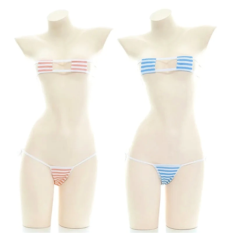 Cute 2Pcs Girls Striped Bikini Set Women Sexy Swimsuit Hollow Bathing Suit Bandage Adjustable Lady Beach Bikinis Bottoms Suits
Cute 2Pcs Girls Striped Bikini Set Women Sexy Swimsuit Hollow Bathing Suit Bandage Adjustable Lady Beach Bikinis Bottoms Suits