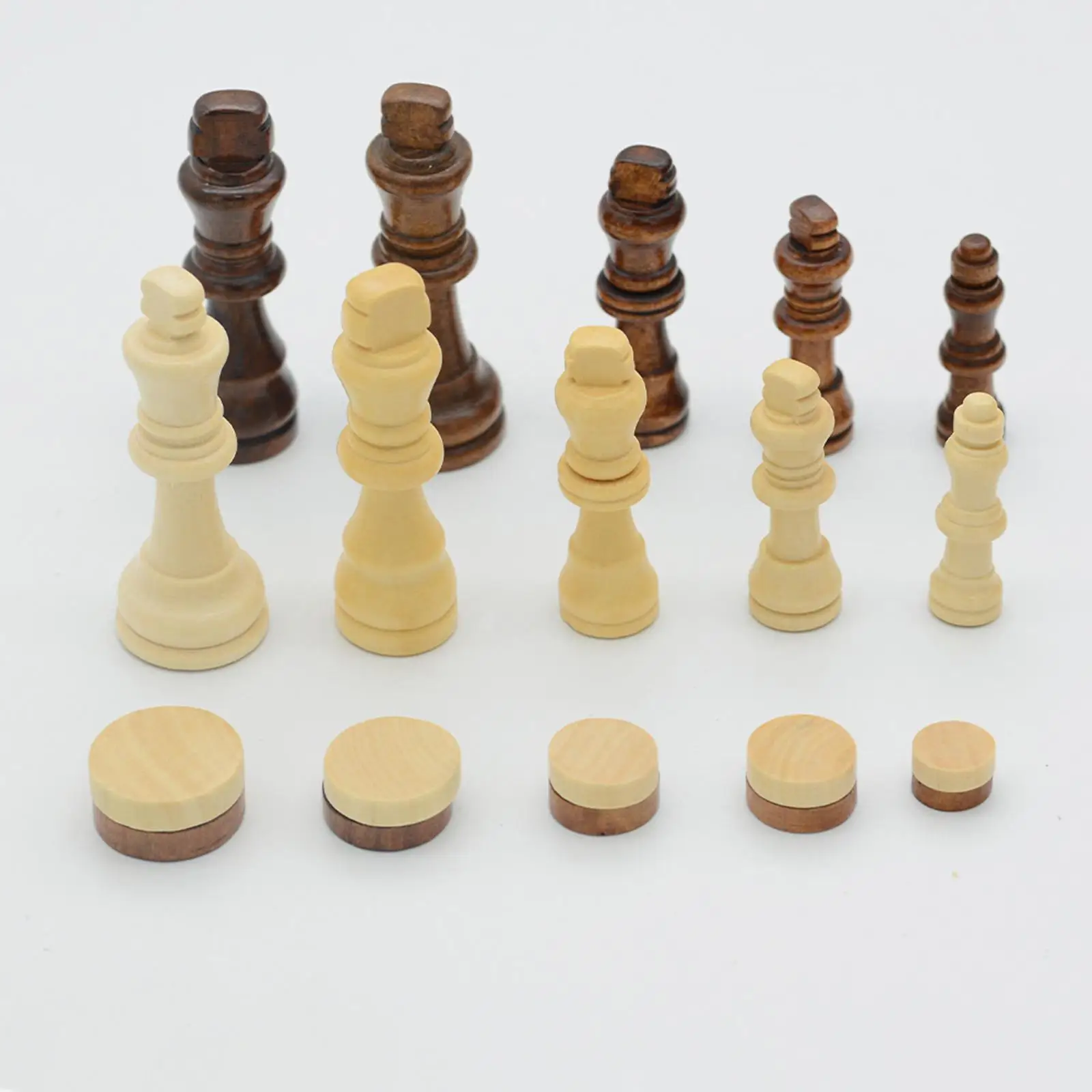 Strategy Board Game Set Folding Wooden Chess Checkers Backgammon with Storage for Family Trips
Strategy Board Game Set Folding Wooden Chess Checkers Backgammon with Storage for Family Trips