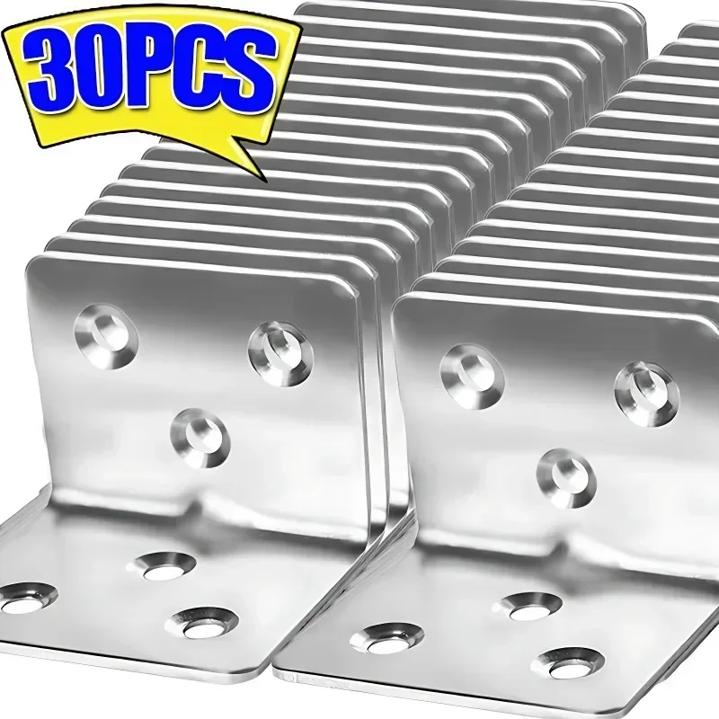 30x Universal Stainless Steel Corner Bracket 90 Degree Right Angle Fixed Bracket for Wood Furniture Bedframe Cabinet Accessories
30x Universal Stainless Steel Corner Bracket 90 Degree Right Angle Fixed Bracket for Wood Furniture Bedframe Cabinet Accessories