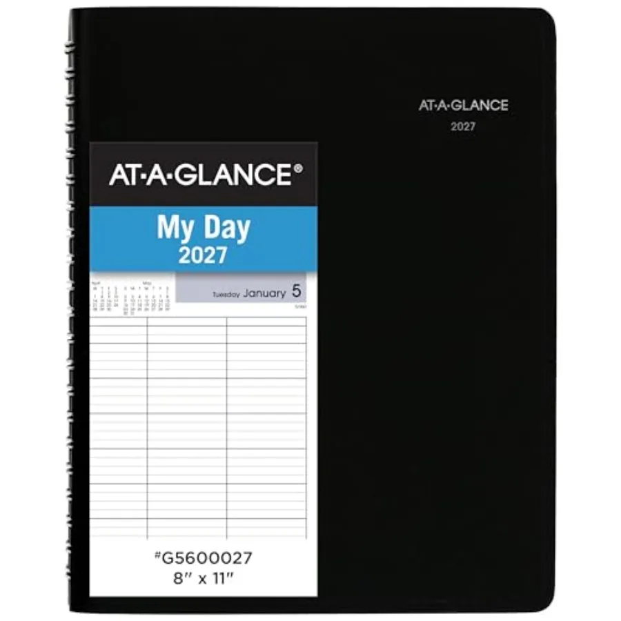 Appointment Book Planner, Daily Group Planner, 8" x 11", Four Person, Quarter-Hour, DayMinder, Black G5600027
Appointment Book Planner, Daily Group Planner, 8" x 11", Four Person, Quarter-Hour, DayMinder, Black G5600027