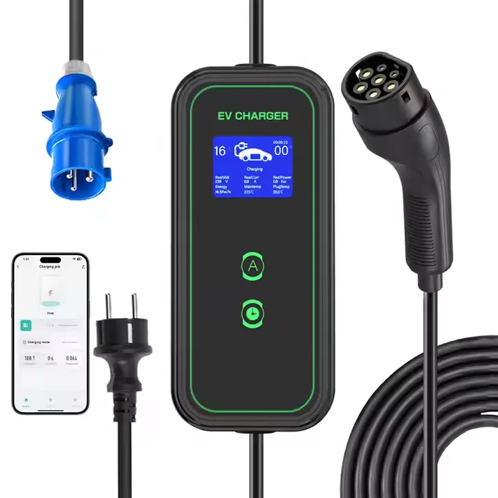Portable Car Charger Model A02, Fast Charge Type 2, 220-250V Input, 2.9-11kW, Suitable for EV Upgrades & Modifications
Portable Car Charger Model A02, Fast Charge Type 2, 220-250V Input, 2.9-11kW, Suitable for EV Upgrades & Modifications