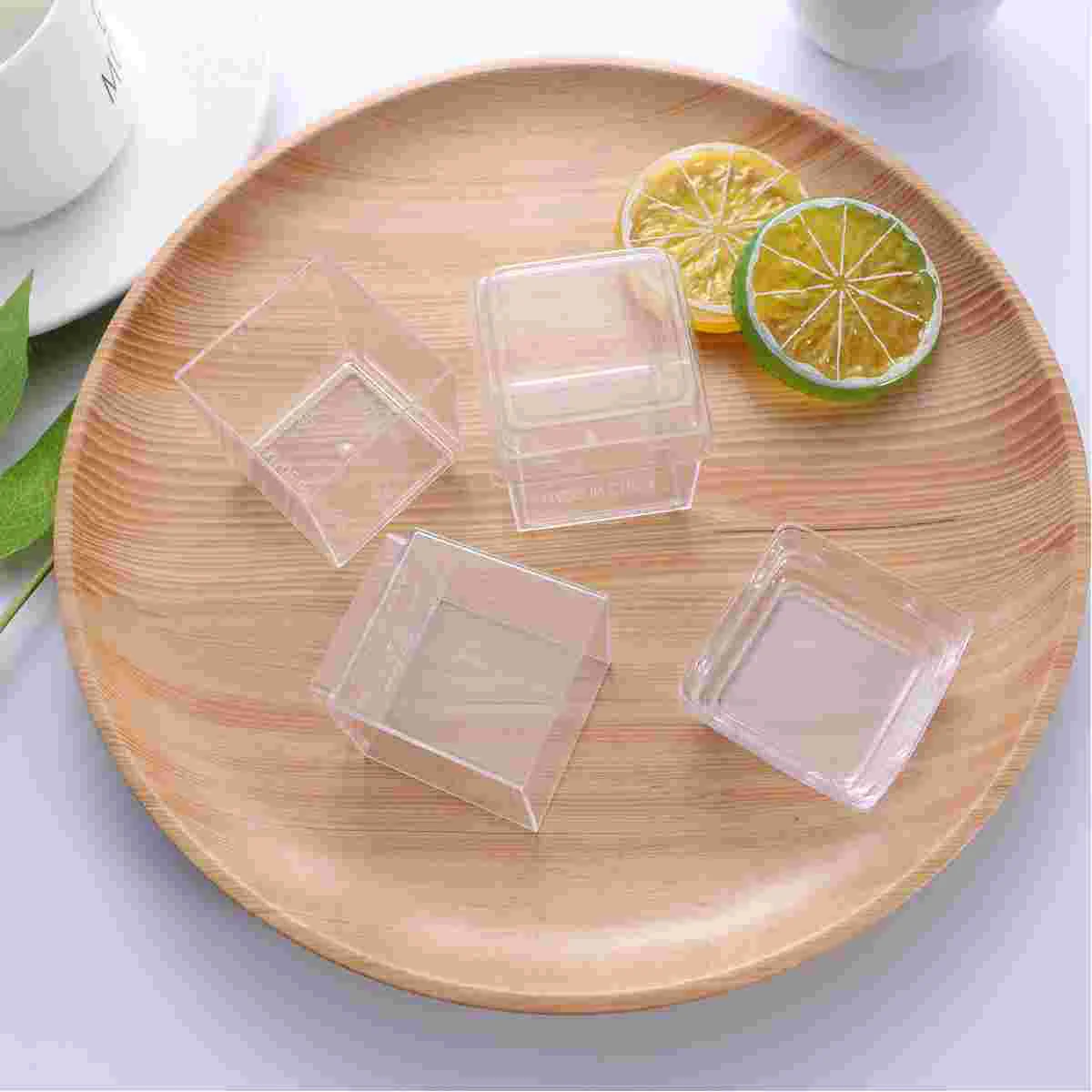 20 Pcs Food Containers with Lids Cake Cups Jelly Square Transparent Dessert Mousse
20 Pcs Food Containers with Lids Cake Cups Jelly Square Transparent Dessert Mousse