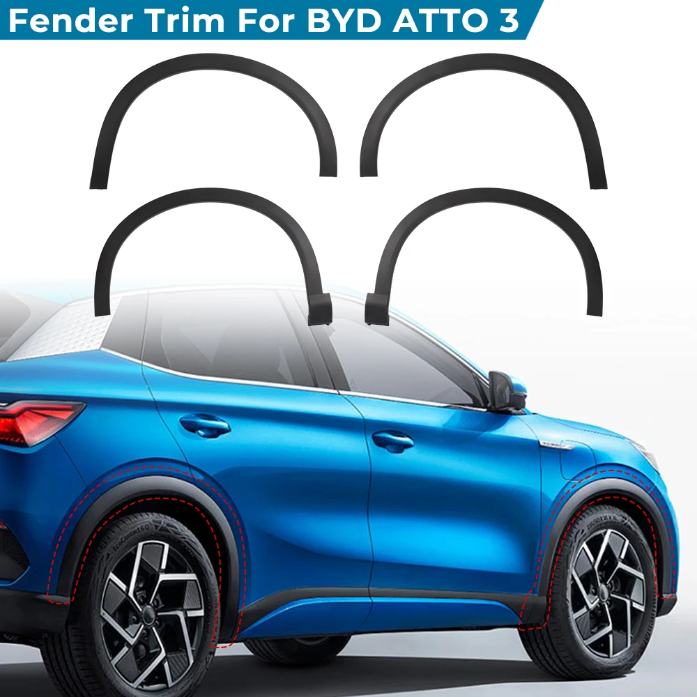 Car Front Rear Wheel Eyebrow Fender For BYD ATTO 3 Mudguard Mud Flap Splash Guard Arches Trim Molding Exterior Accessories
Car Front Rear Wheel Eyebrow Fender For BYD ATTO 3 Mudguard Mud Flap Splash Guard Arches Trim Molding Exterior Accessories